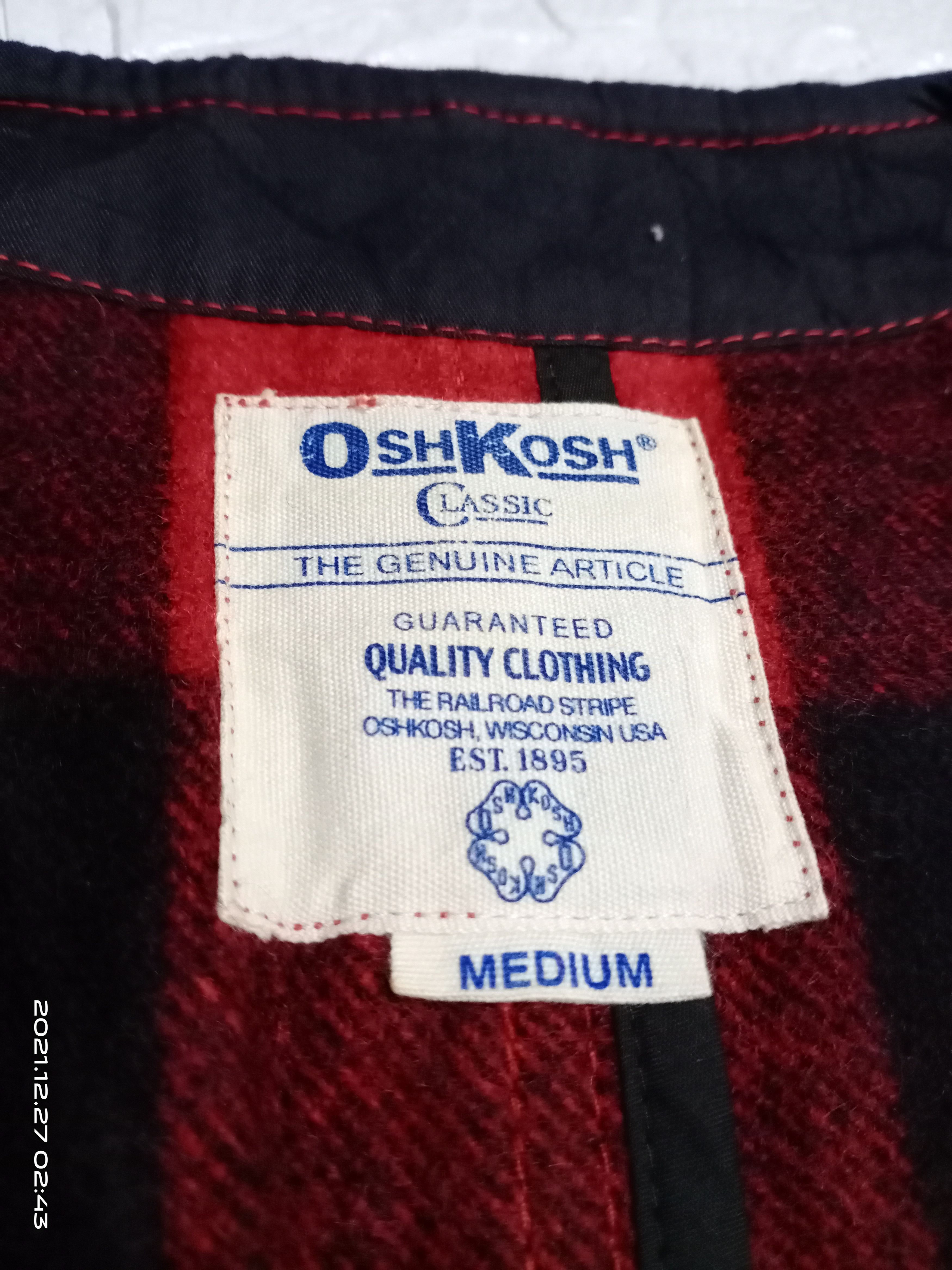 Oshkosh VINTAGE OSHKOSH WOOL VEST CHECKED JACKET Size US M / EU 48-50 / 2 - 6 Thumbnail