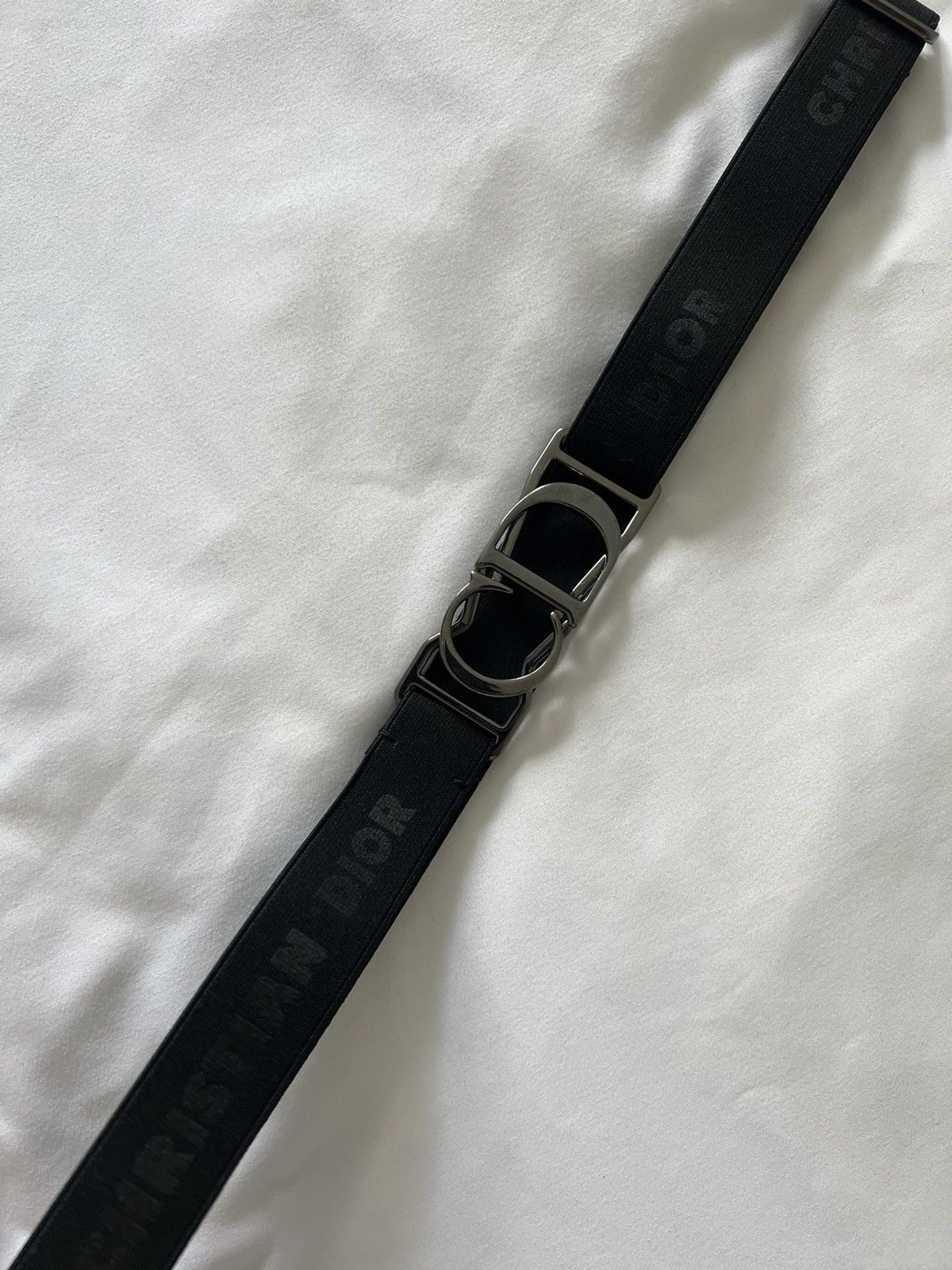 Dior Christian Dior CD Logo Stretchable Belt Size ONE SIZE - 2 Thumbnail