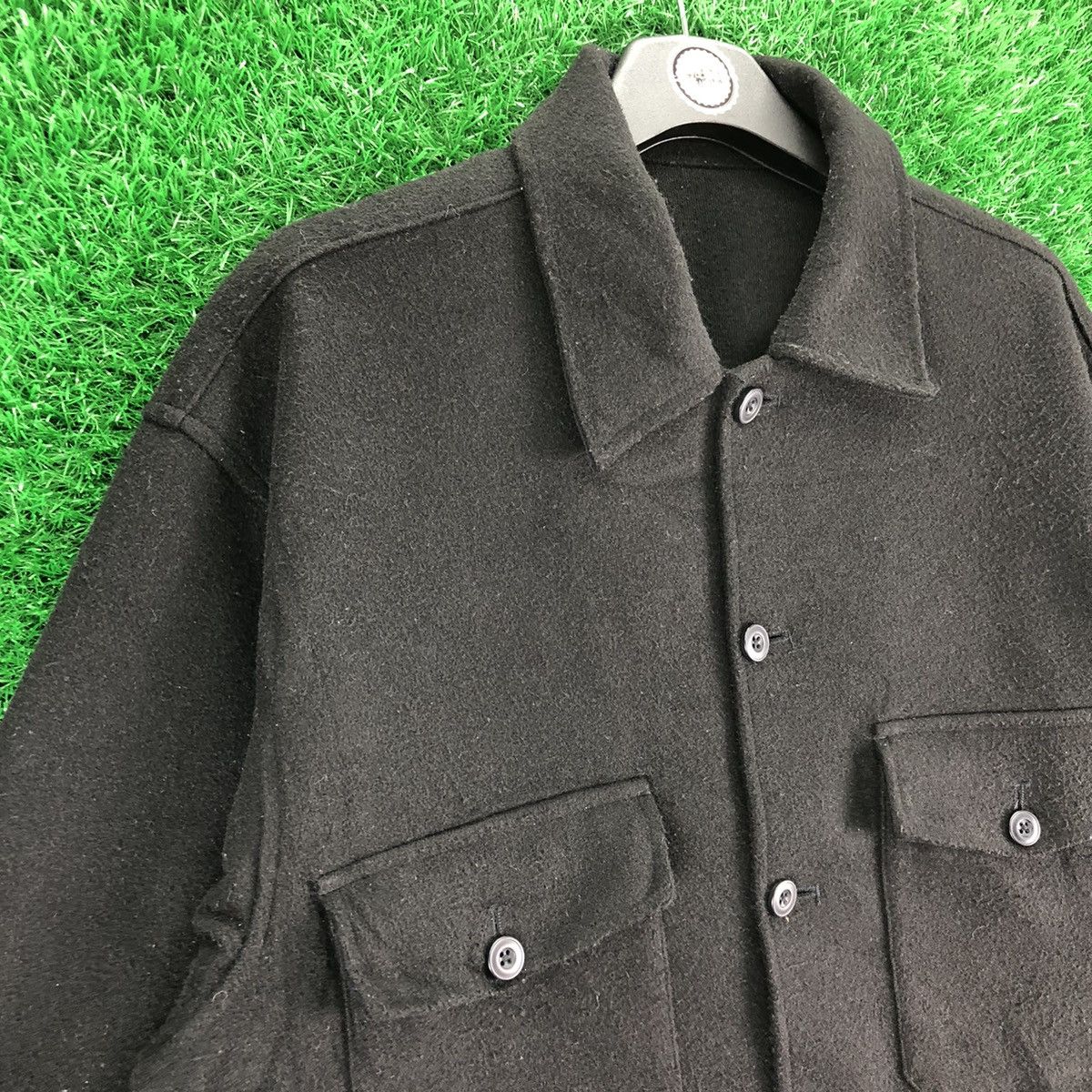 GU GU Autumn Winter Flannel Jacket Double Pocket Button up Size US M / EU 48-50 / 2 - 2 Thumbnail