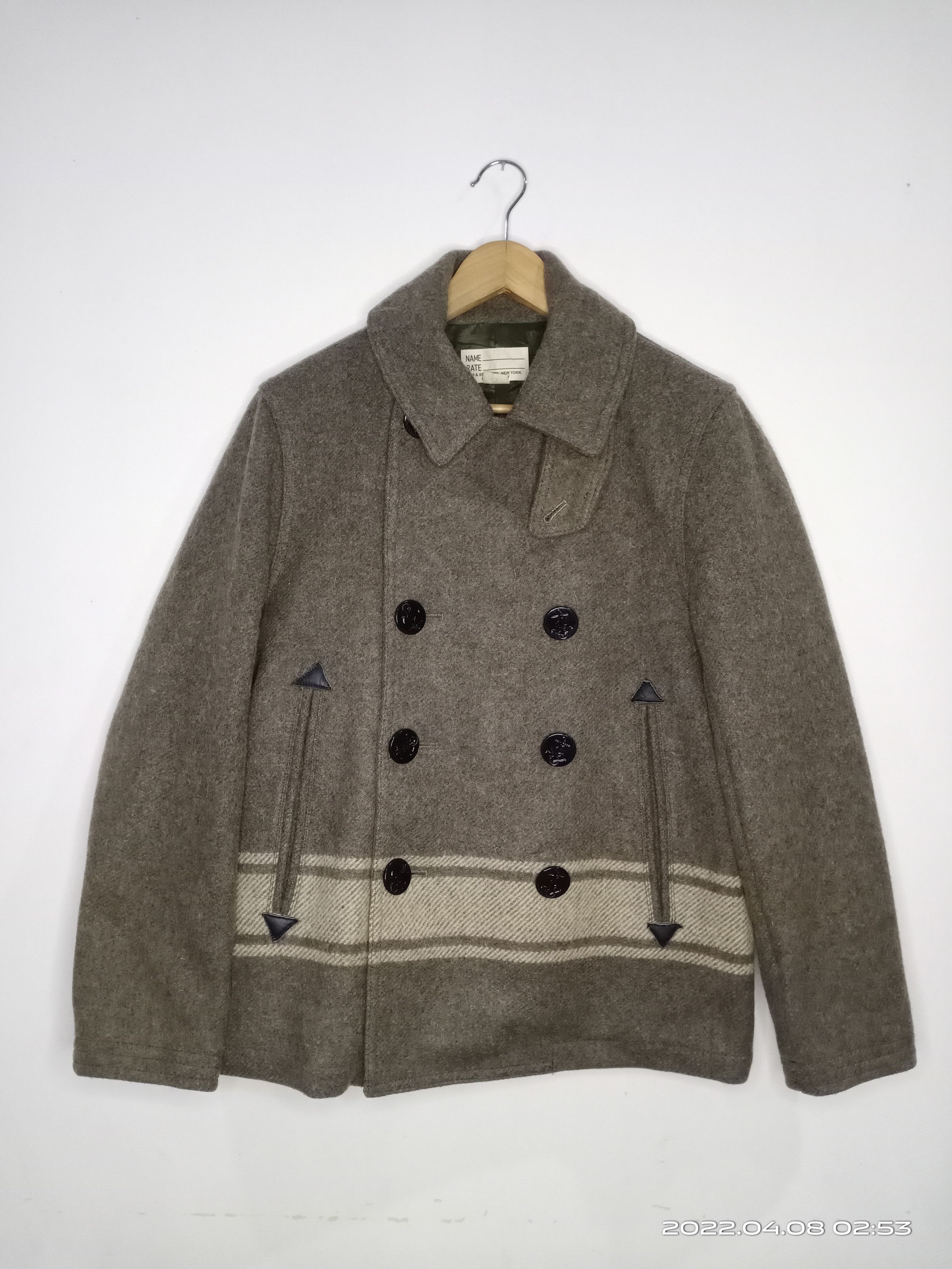 Vintage 68 & Brothers New York Heavy Wool Jacket Nice Design Size US S / EU 44-46 / 1 - 1 Thumbnail