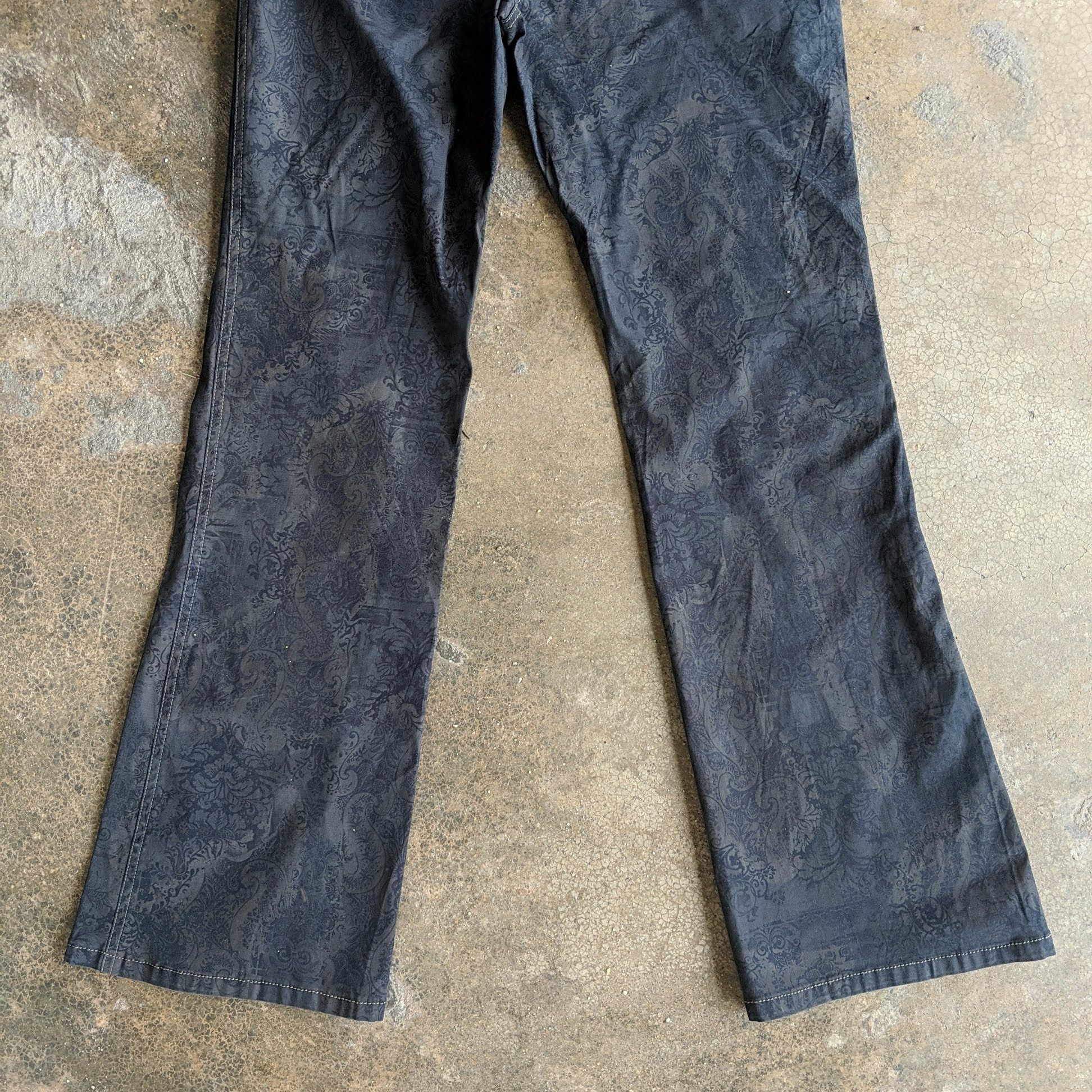 Japanese Brand Vintage Undici-Nove Flower Design Casual Boot Cut Pants Size 28" / US 6 / IT 42 - 13 Thumbnail