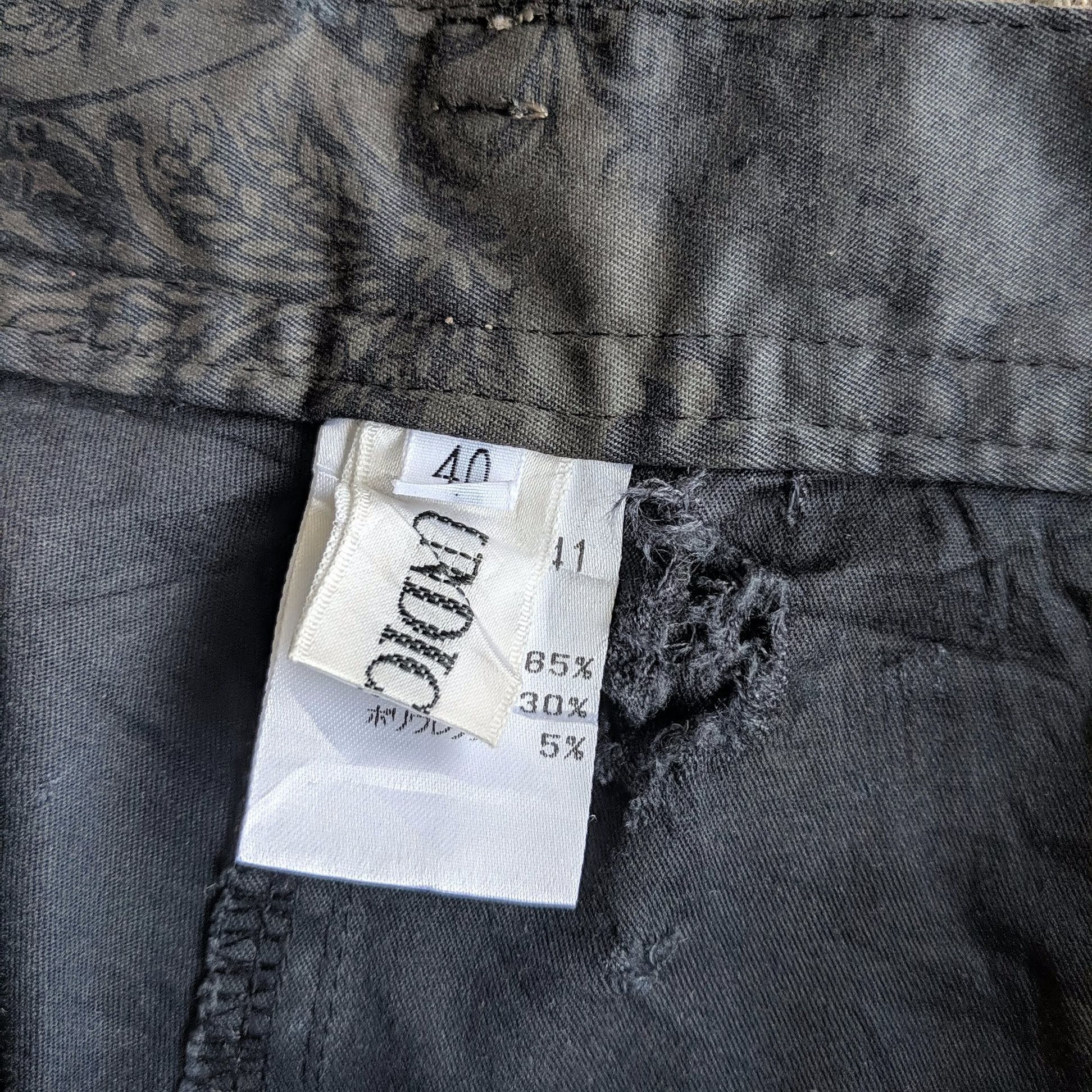 Japanese Brand Vintage Undici-Nove Flower Design Casual Boot Cut Pants Size 28" / US 6 / IT 42 - 7 Thumbnail