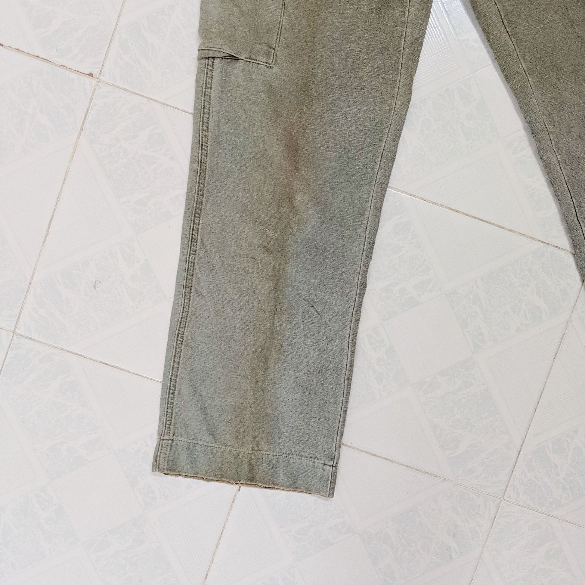 Japanese Brand Vintage Capitan Rusty Faded 7 Pockets Tactical Cargo Pants Size US 26 / EU 42 - 13 Thumbnail