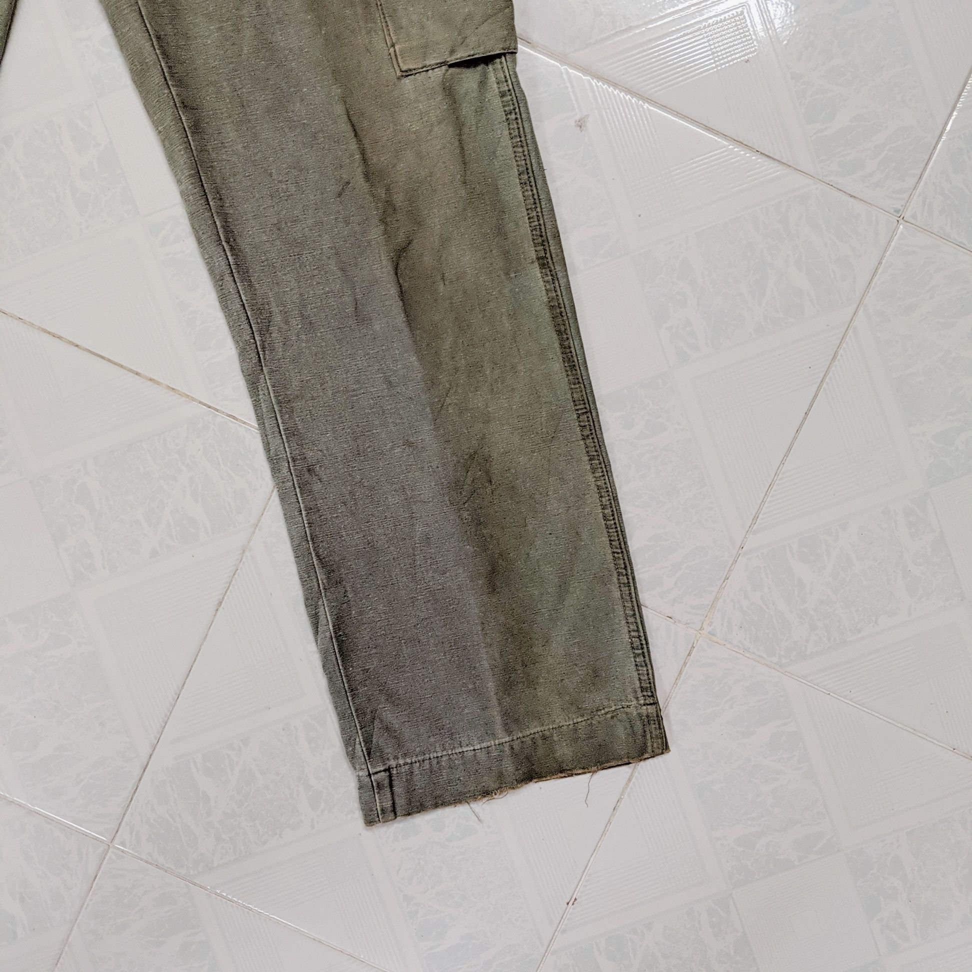 Japanese Brand Vintage Capitan Rusty Faded 7 Pockets Tactical Cargo Pants Size US 26 / EU 42 - 12 Thumbnail