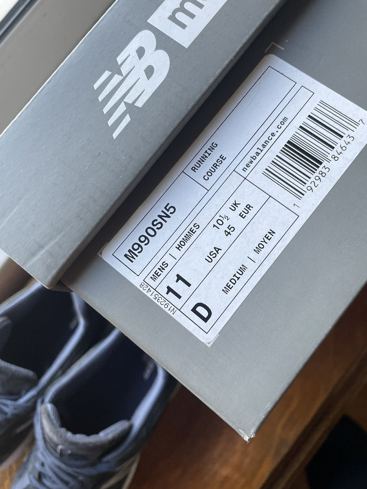 New Balance New Balance 990v5 Made in USA Navy Size US 11 / EU 44 - 9 Thumbnail