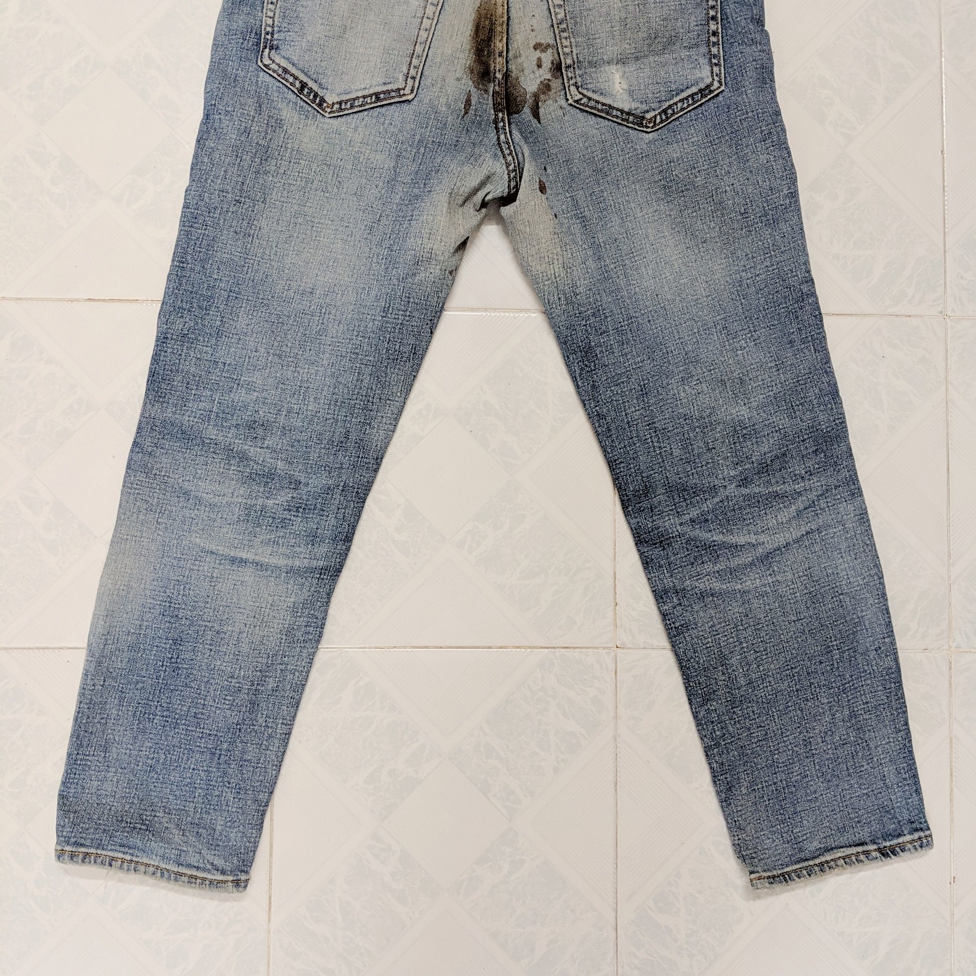 Japanese Brand × Jean × Vintage Vintage Gap Dirty Distressed Faded Denim Jeans Pants Size US 32 / EU 48 - 6 Thumbnail