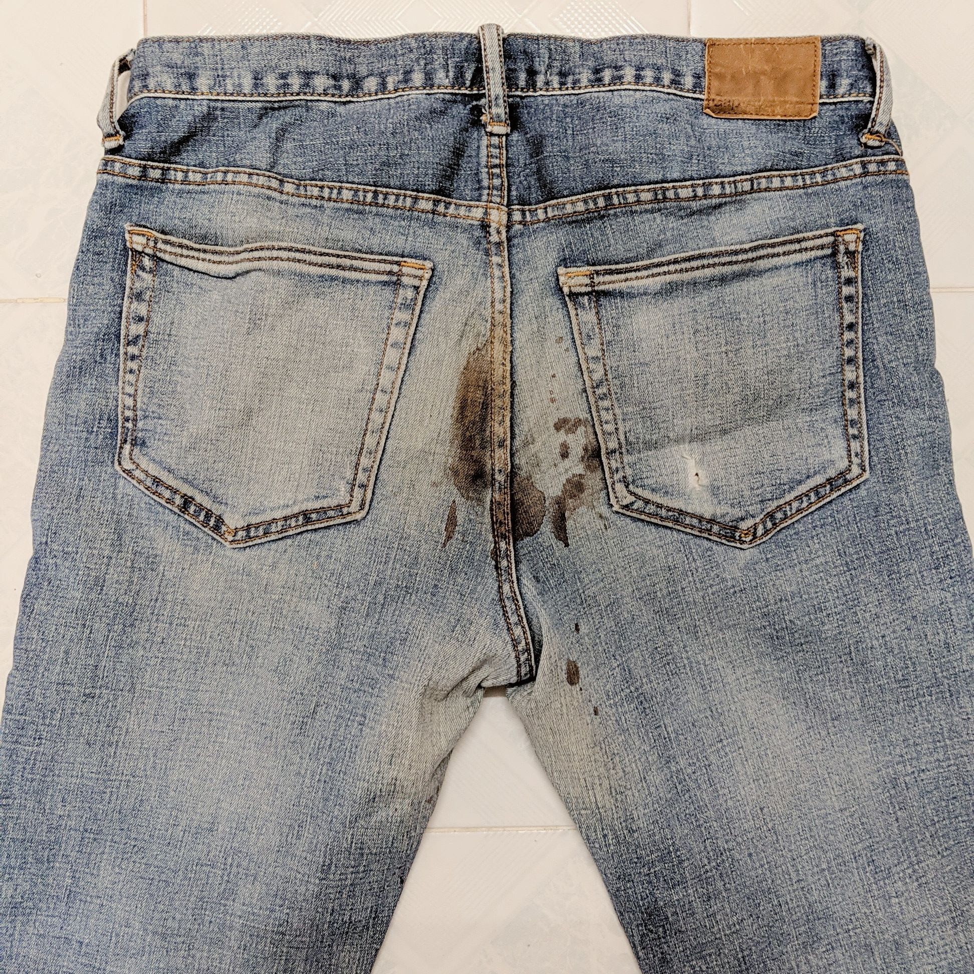 Japanese Brand × Jean × Vintage Vintage Gap Dirty Distressed Faded Denim Jeans Pants Size US 32 / EU 48 - 5 Thumbnail