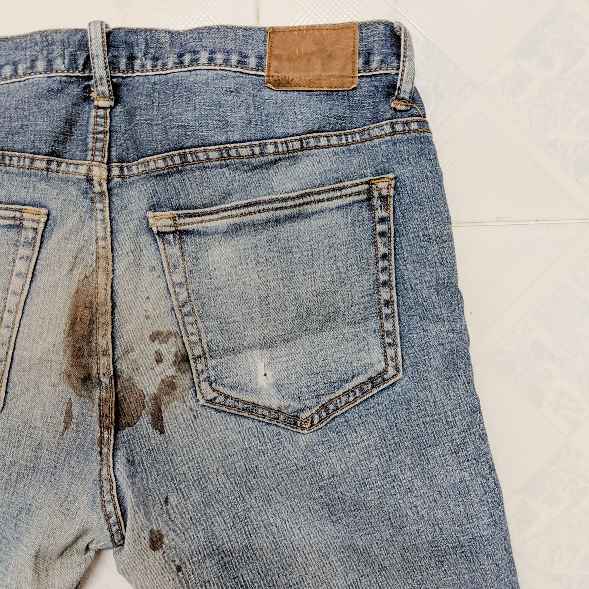 Japanese Brand × Jean × Vintage Vintage Gap Dirty Distressed Faded Denim Jeans Pants Size US 32 / EU 48 - 3 Thumbnail