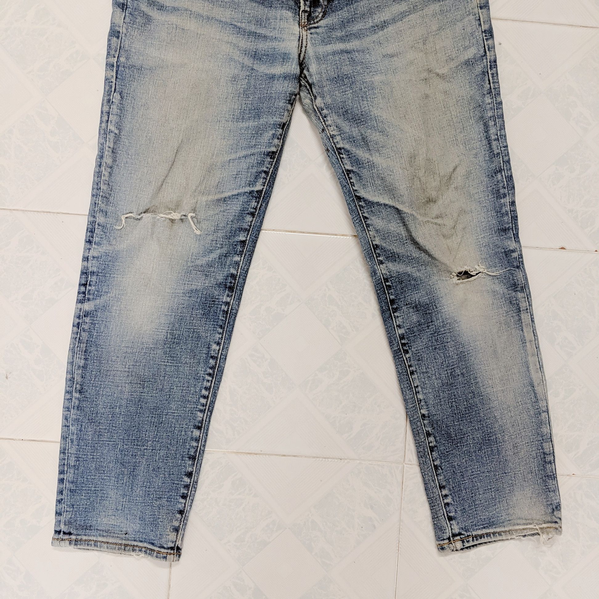 Japanese Brand × Jean × Vintage Vintage Gap Dirty Distressed Faded Denim Jeans Pants Size US 32 / EU 48 - 12 Thumbnail