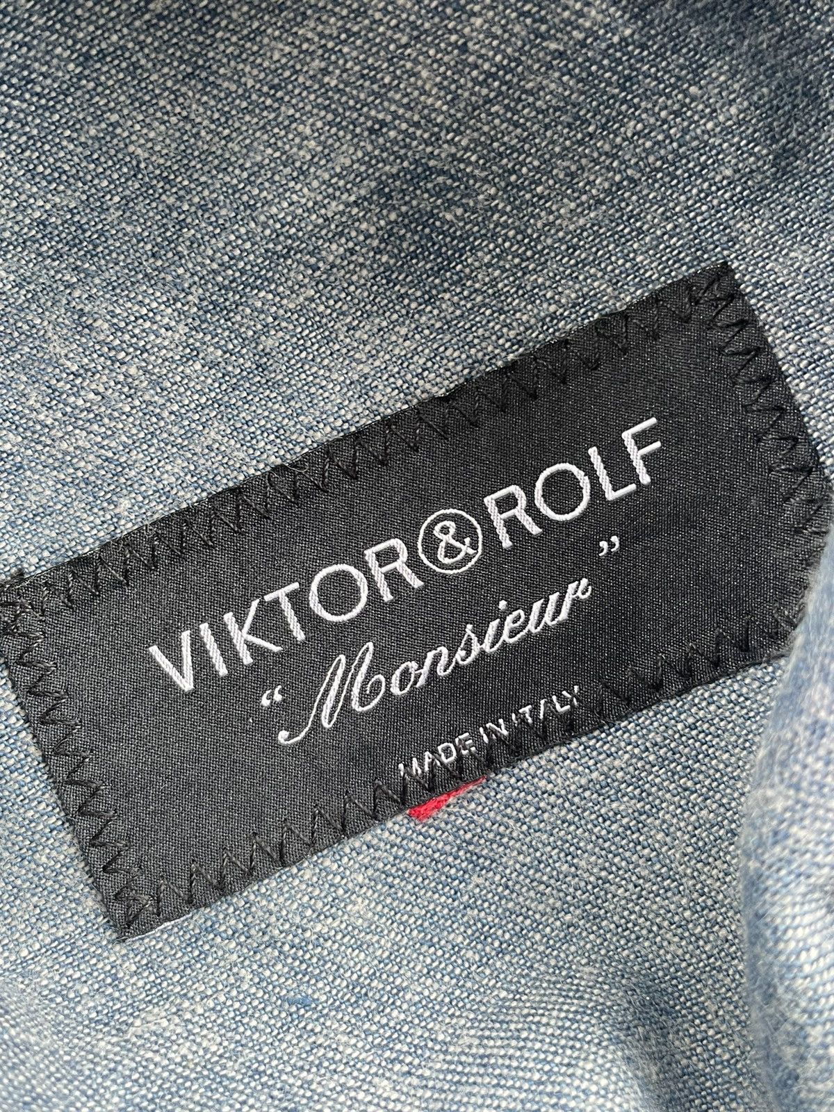 Viktor & Rolf Victor & Rolf Monsieur Denim Jacket Size S / US 4 / IT 40 - 15 Thumbnail