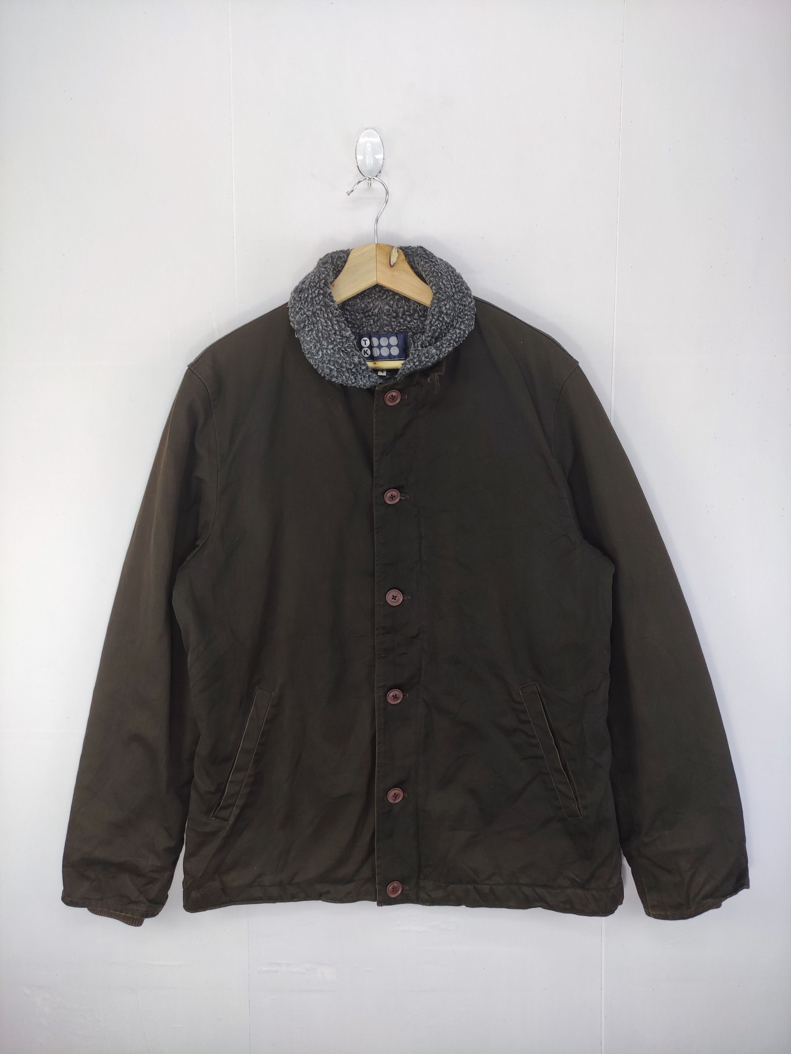 Takeo Kikuchi Vintage Takeo Kikuchi Jacket Lining Fleece Zipper Size US L / EU 52-54 / 3 - 1 Thumbnail