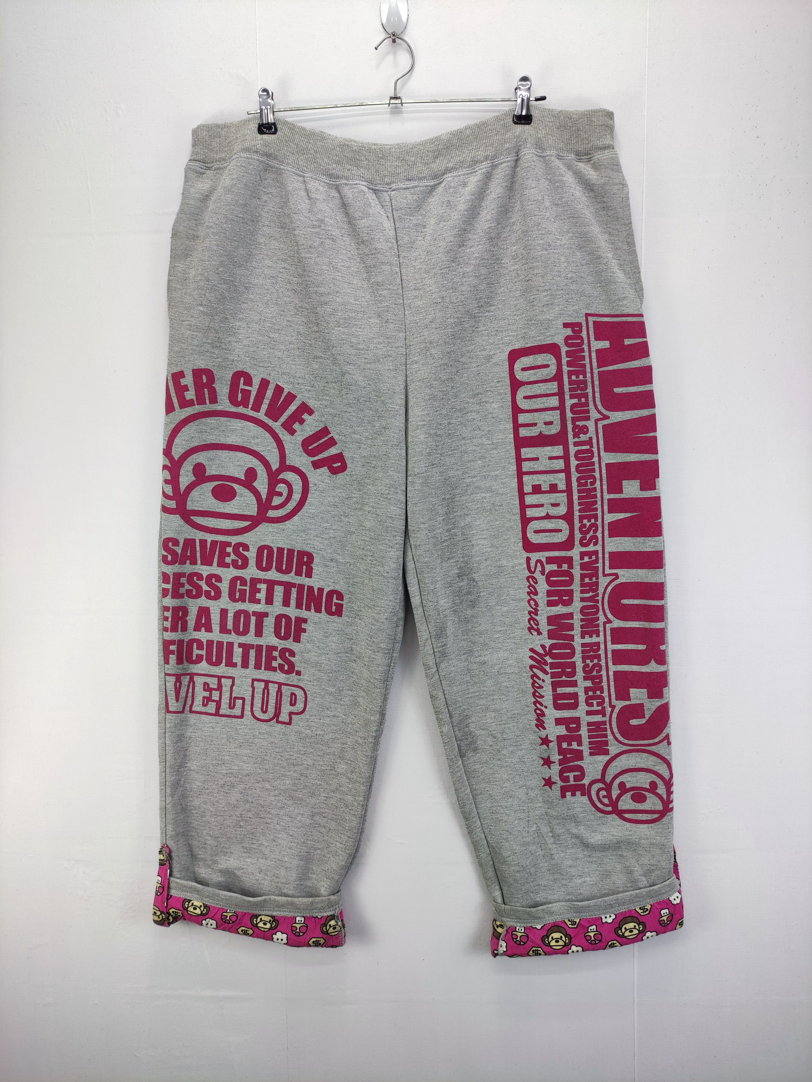 image of Vintage Sweatpants Baby Milo Style in Grey, Men's (Size 40)