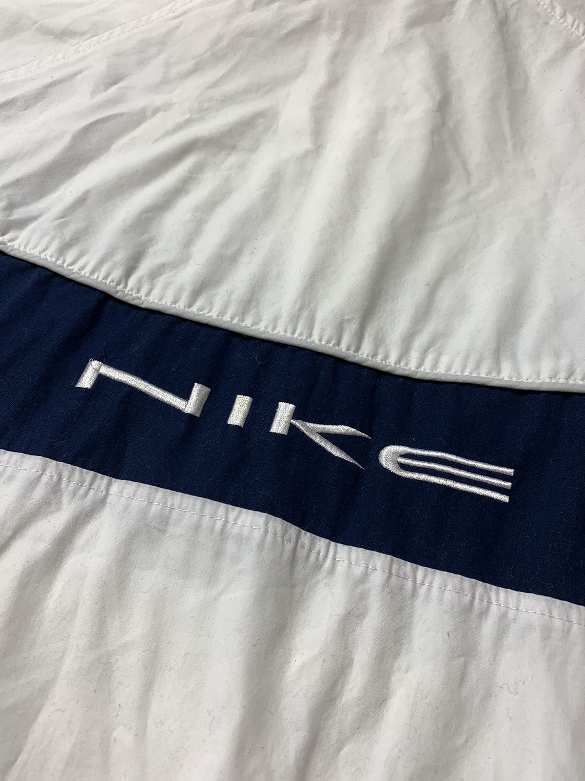 Nike × Vintage Nike Vintage Y2K Drill Anorak Nylon Jacket 1/3 Zip Swoosh Size US XL / EU 56 / 4 - 12 Thumbnail