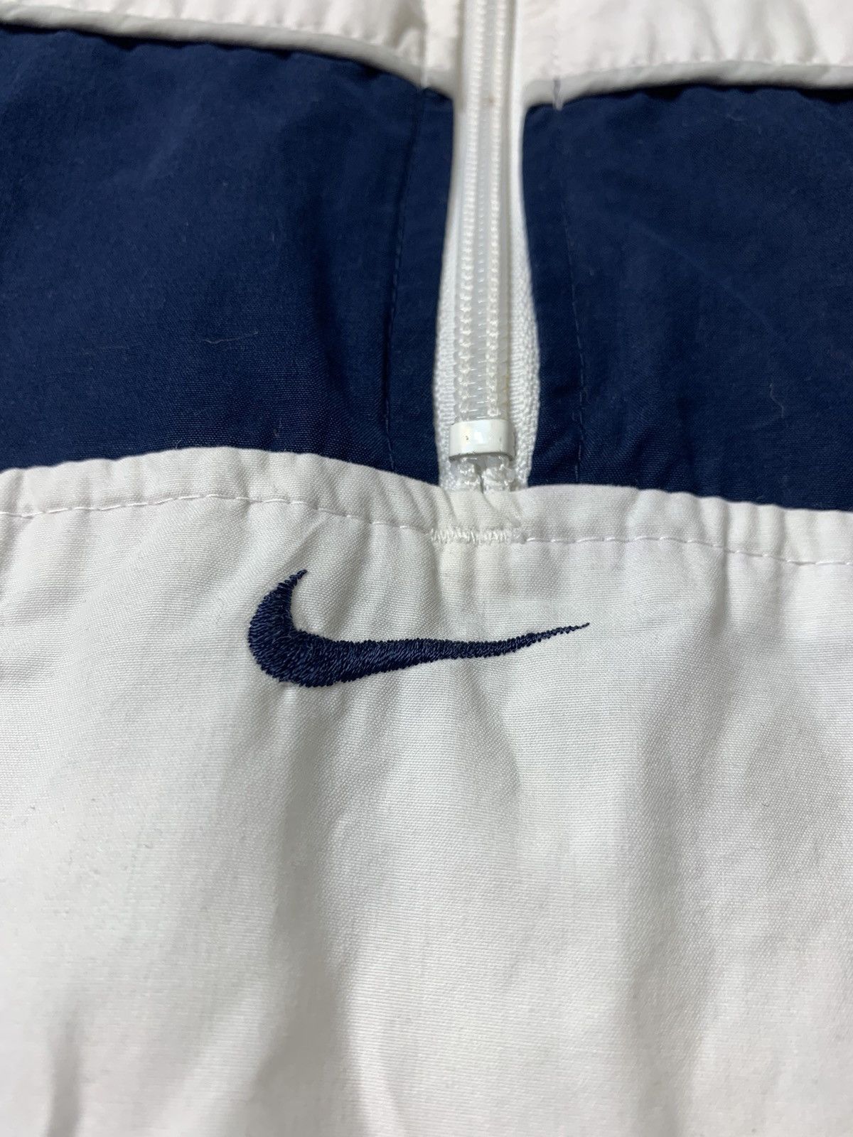 Nike × Vintage Nike Vintage Y2K Drill Anorak Nylon Jacket 1/3 Zip Swoosh Size US XL / EU 56 / 4 - 8 Thumbnail