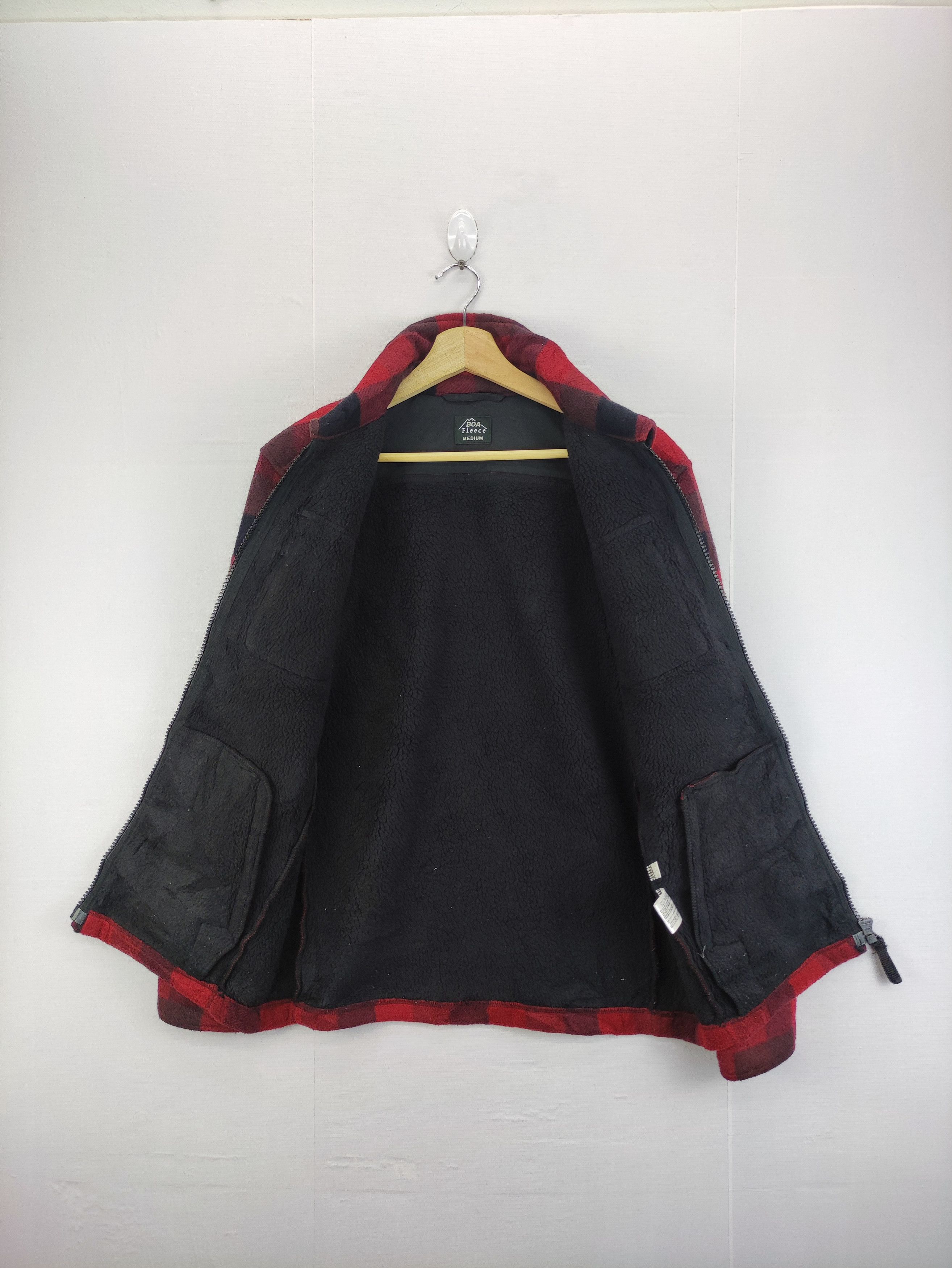 Uniqlo Uniqlo Shadow Plaid Fleece Jacket Zipper Size US M / EU 48-50 / 2 - 5 Thumbnail