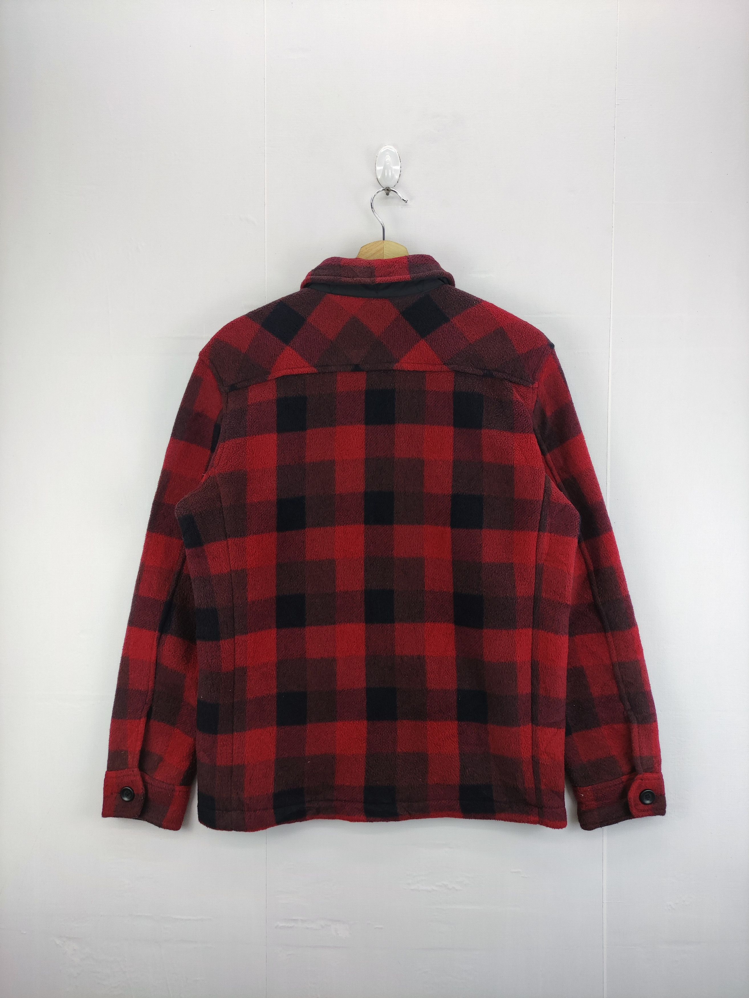 Uniqlo Uniqlo Shadow Plaid Fleece Jacket Zipper Size US M / EU 48-50 / 2 - 8 Thumbnail