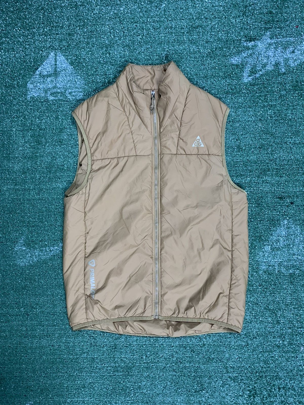 Nike Men's ACG Rope De Dope PrimaLoft Vest Beige Size XS