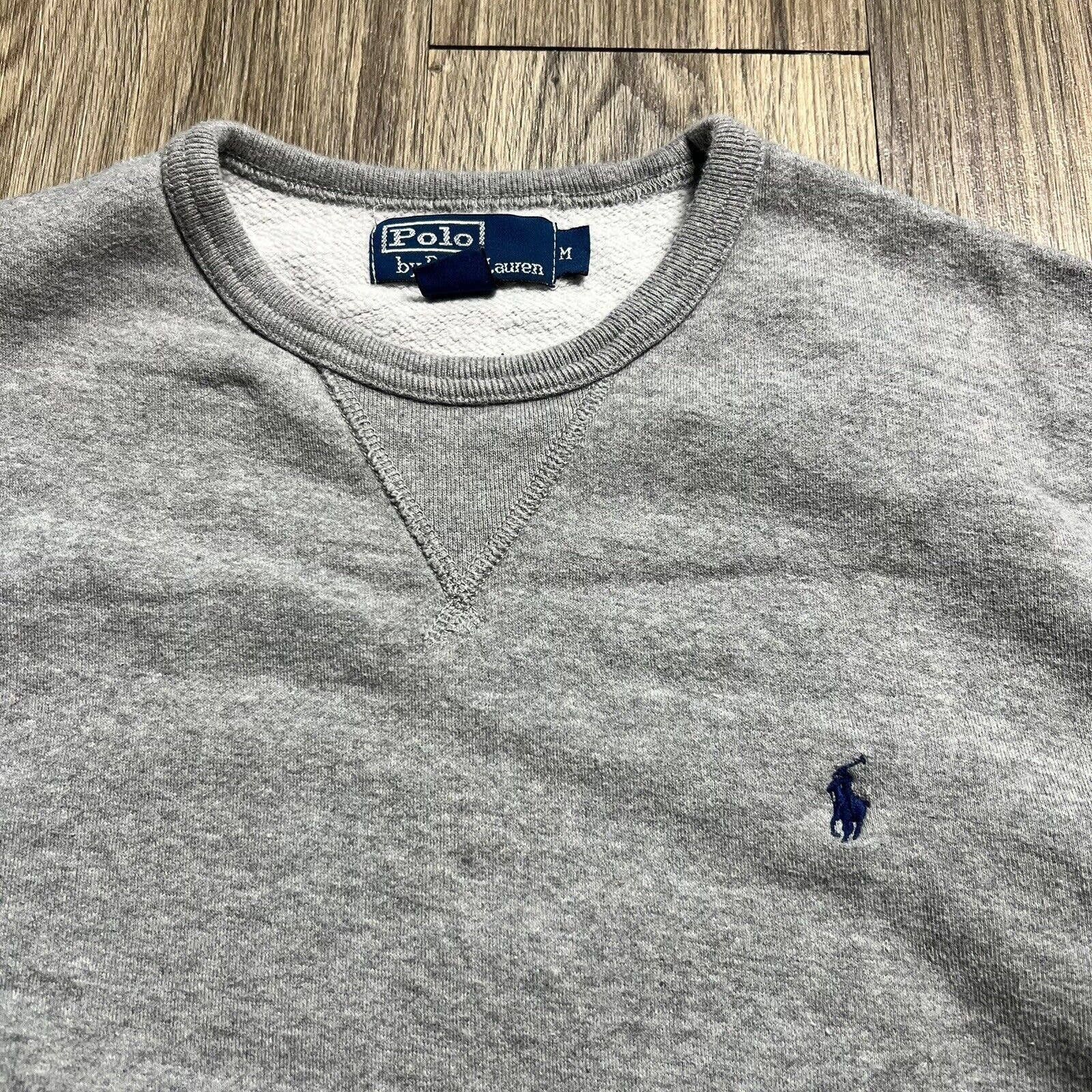Polo Ralph Lauren Vintage Polo Ralph Lauren Grey Mini Logo Sweatshirt Size US M / EU 48-50 / 2 - 4 Thumbnail