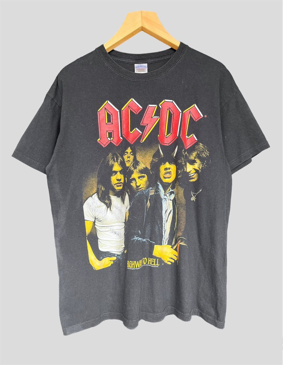 AC/DC × Band Tees × Vintage Vintage AC/DC Faded Black T-Shirt | Grailed