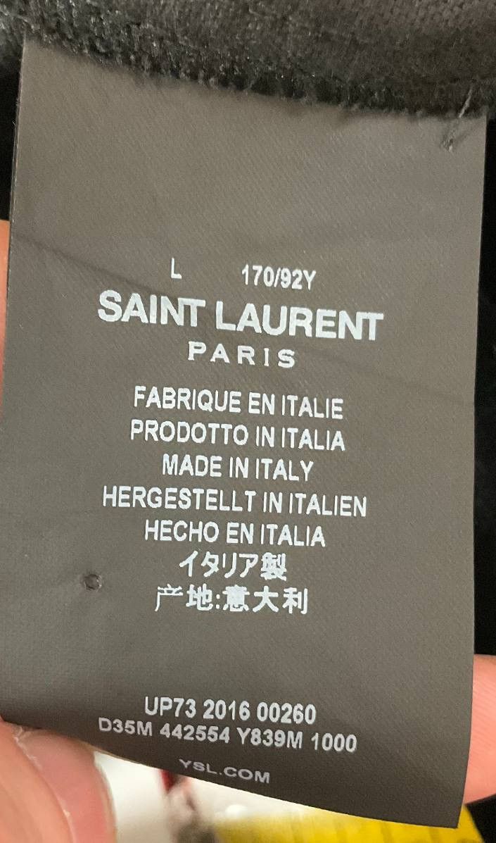 Saint Laurent Paris GRAIL! Saint Laurent Paris Music Pin Detail Denim Jacket Size US L / EU 52-54 / 3 - 5 Thumbnail