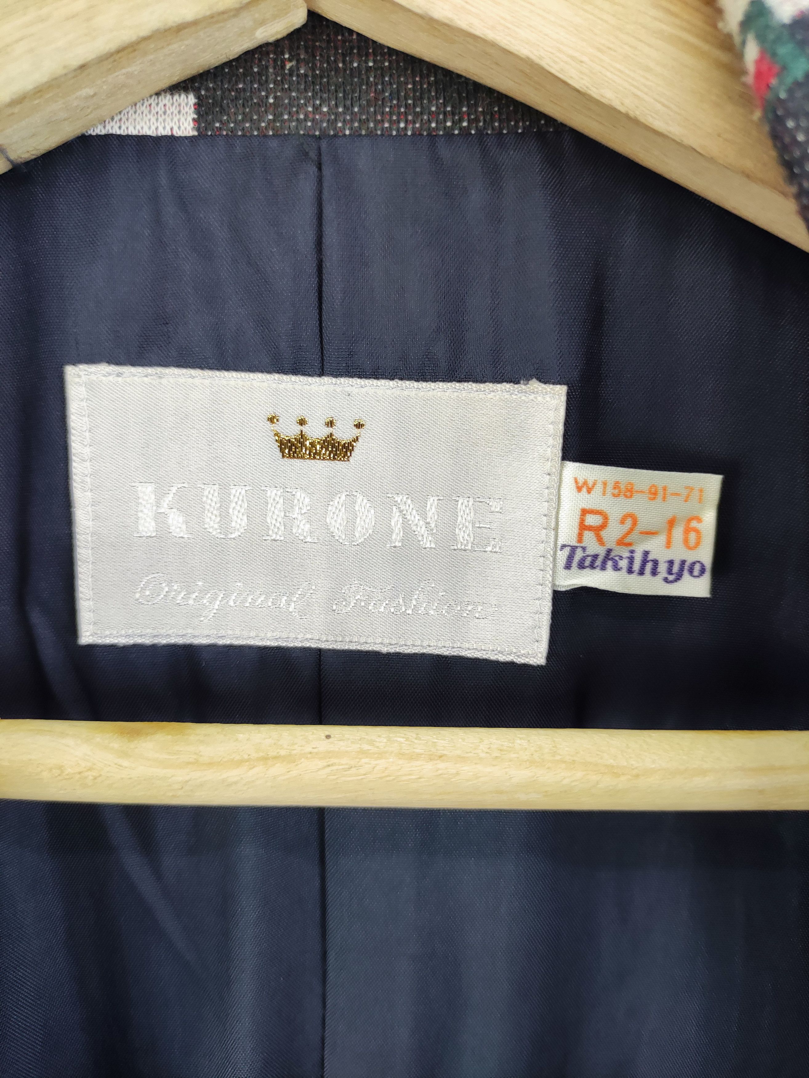 Japanese Brand Vintage Coat Blazers Jacket Kurone Size US M / EU 48-50 / 2 - 2 Thumbnail