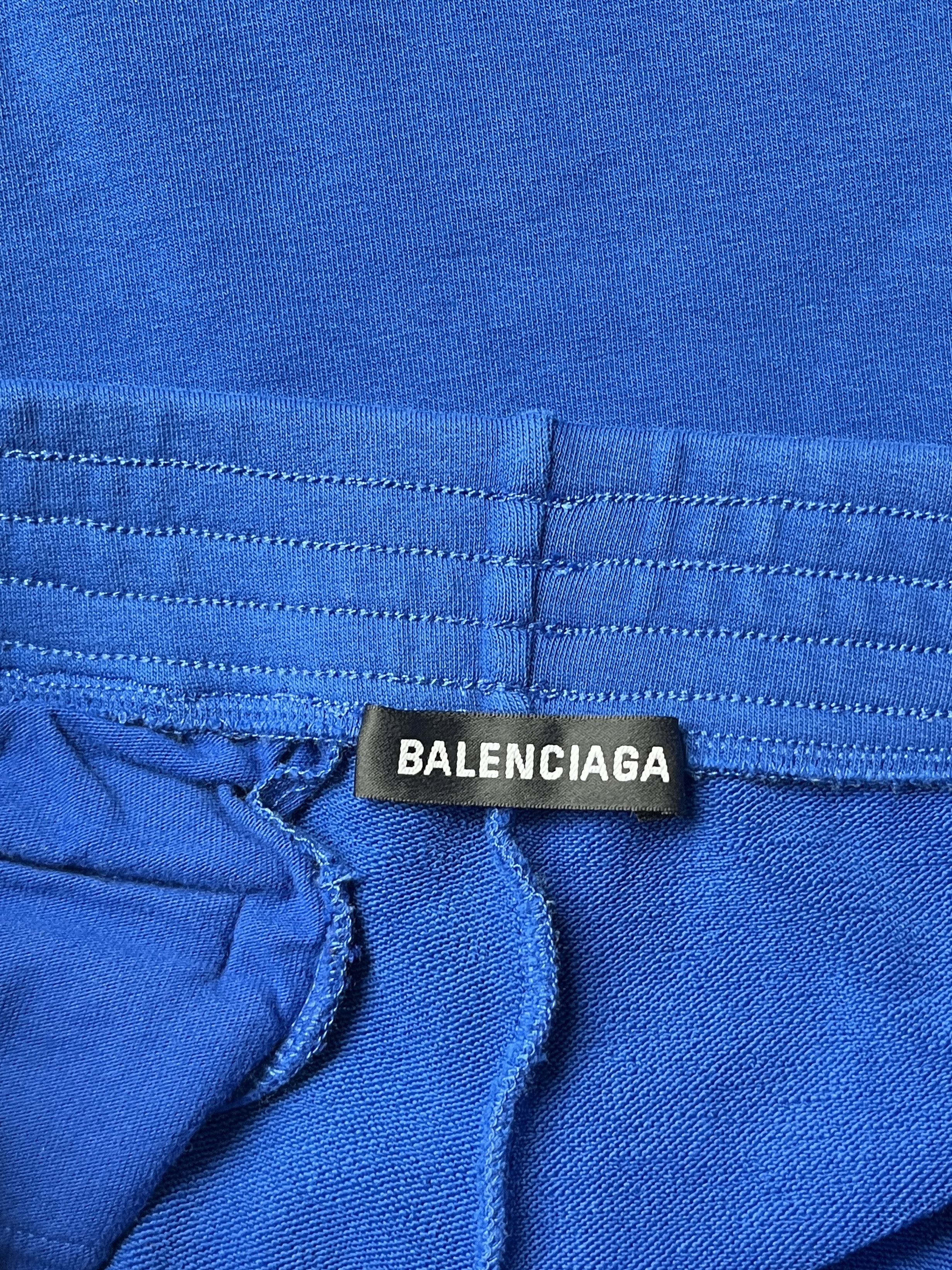 Balenciaga ⚡️QUICK SALE⚡️SAMPLE Balenciaga Demna Royal Blue Joggers Size US 29 - 3 Thumbnail