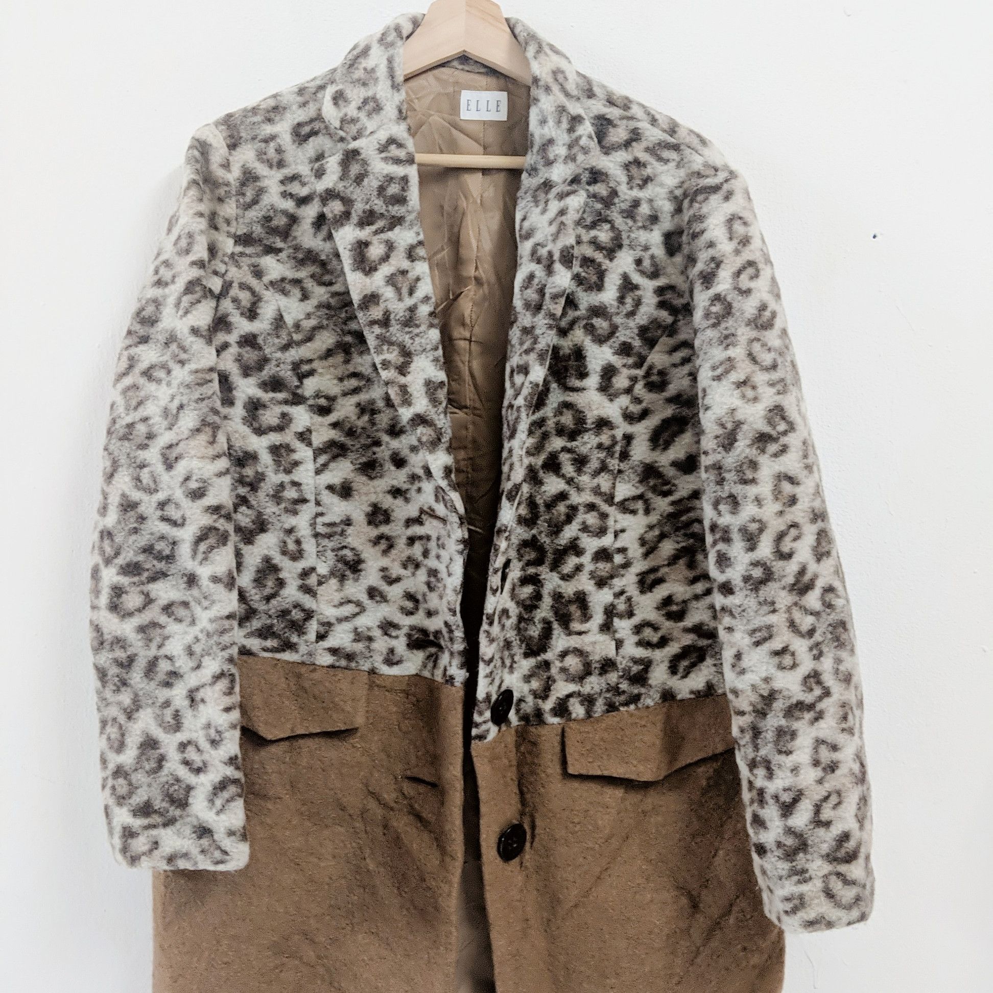 Japanese Brand Vintage ELLE Rare Leopard Cheetah Cardigan Sweater Size US L / EU 52-54 / 3 - 9 Thumbnail