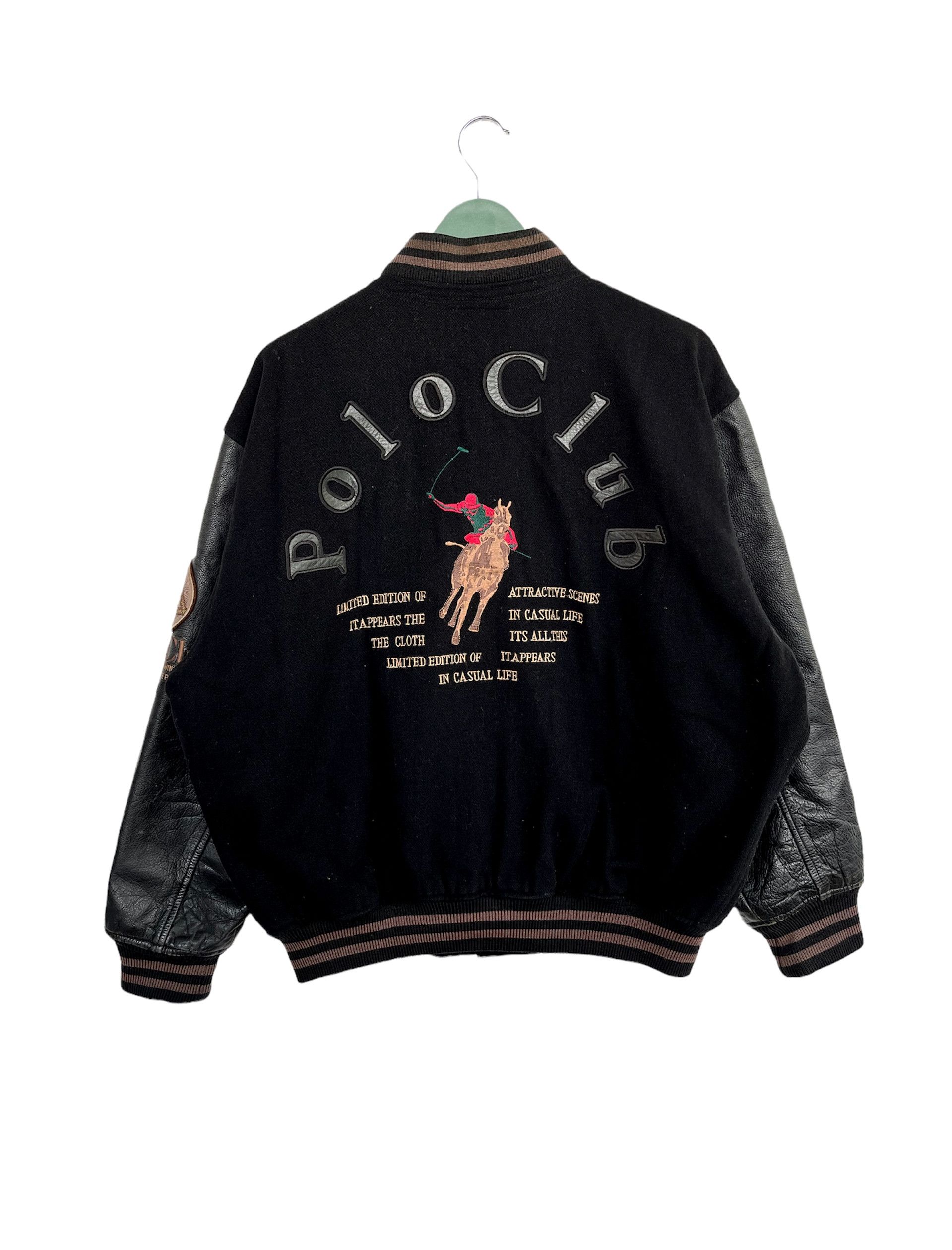 Vintage Vintage Polo Club Varsity Jacket Size US XL / EU 56 / 4 - 2 Thumbnail