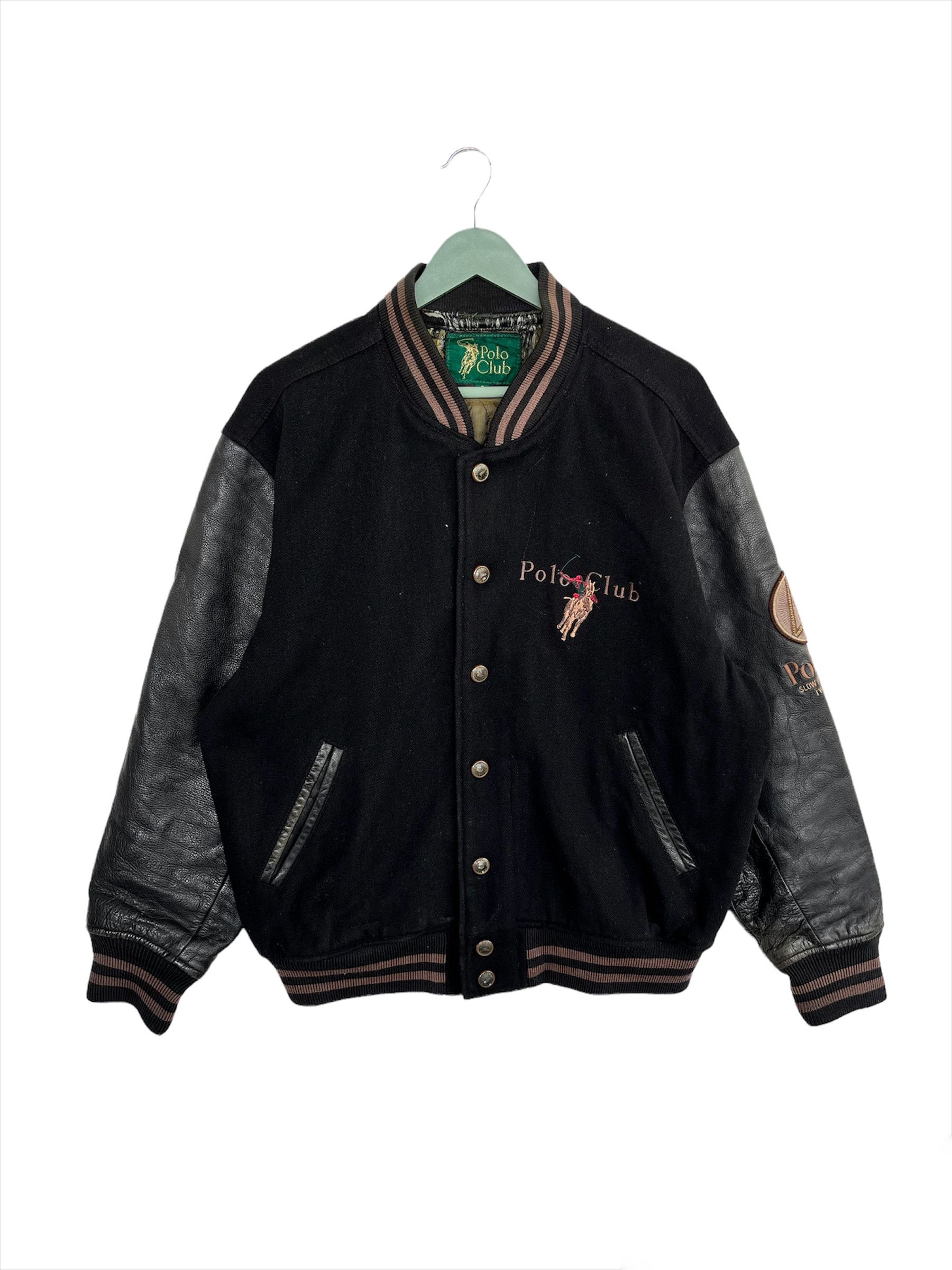 Vintage Vintage Polo Club Varsity Jacket Size US XL / EU 56 / 4 - 1 Thumbnail