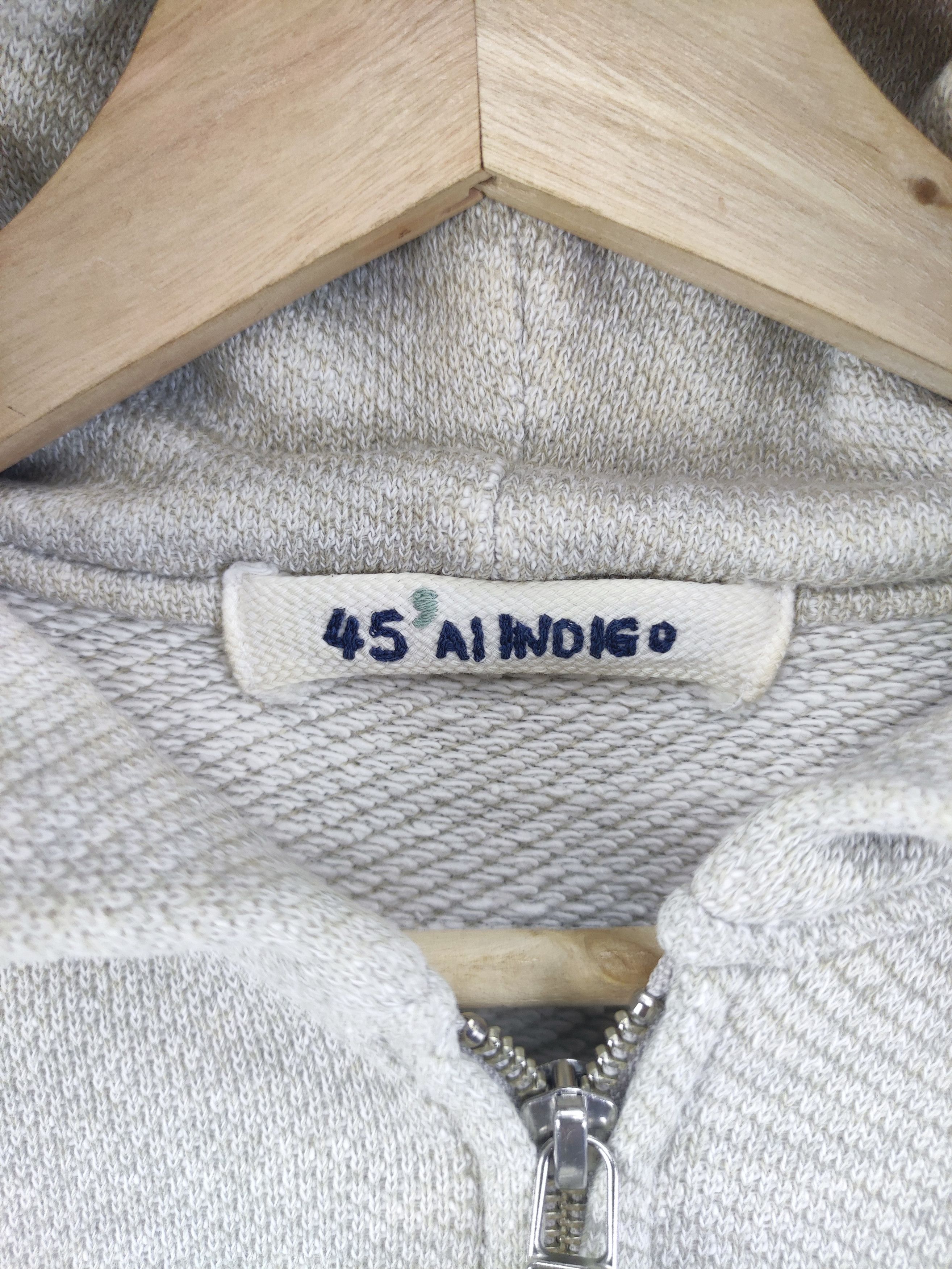 45rpm Vintage 45 Rpm Indigo Sweater Hoodie Zipper Size US M / EU 48-50 / 2 - 3 Thumbnail