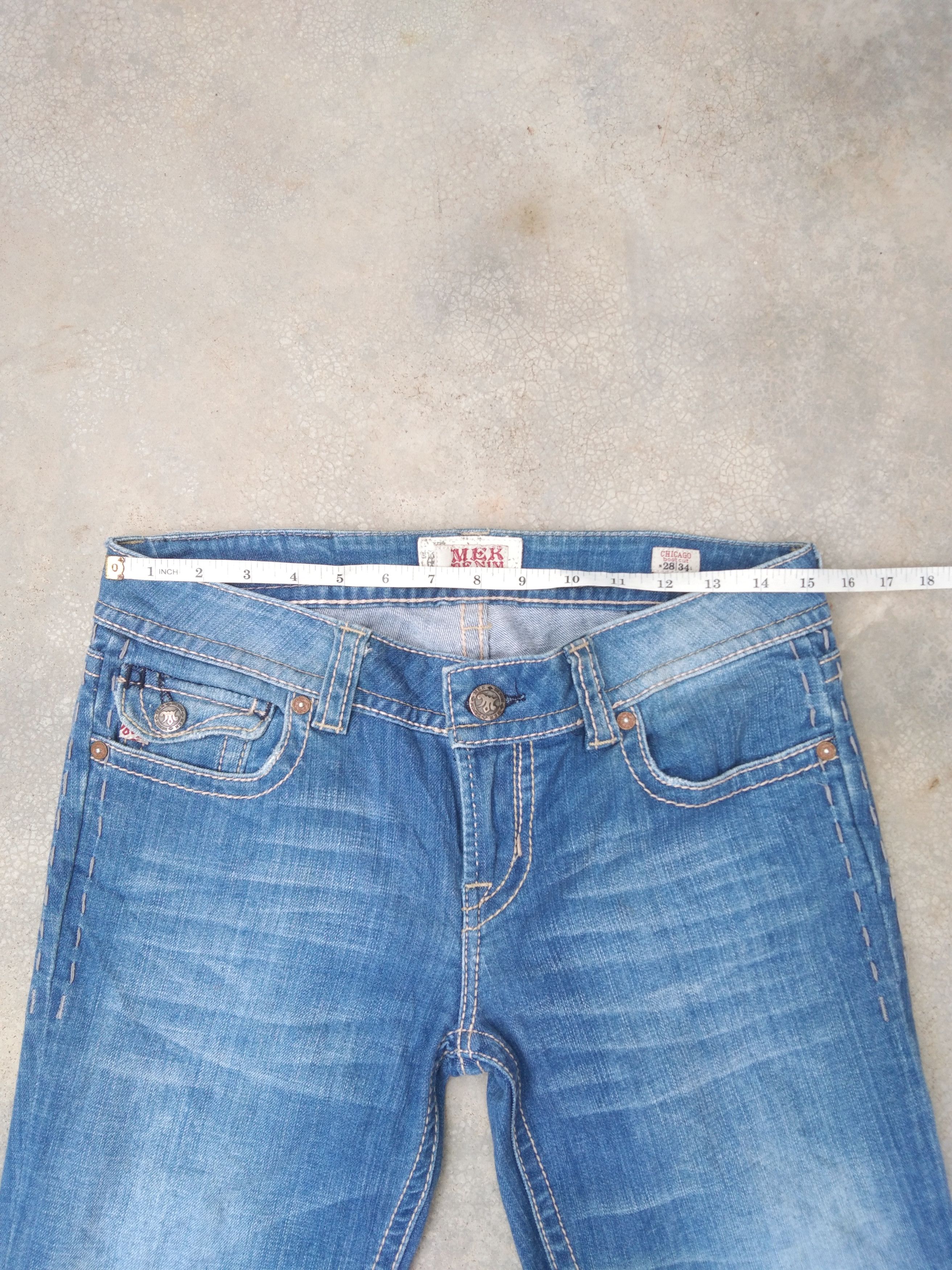 Jean Vintage MEK Denim Boot Cut Flared Jeans 30x34 Size US 30 / EU 46 - 3 Thumbnail