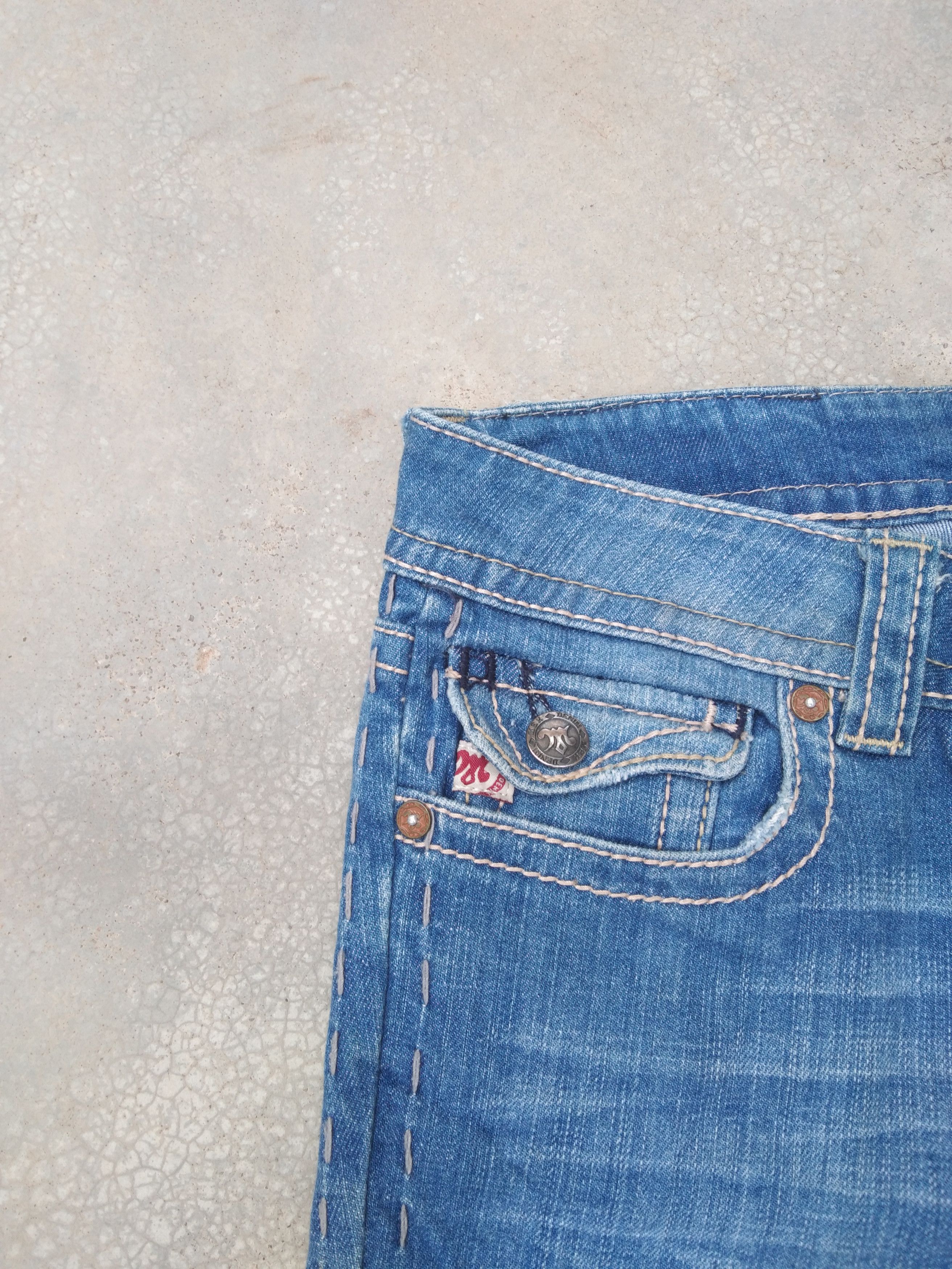 Jean Vintage MEK Denim Boot Cut Flared Jeans 30x34 Size US 30 / EU 46 - 6 Thumbnail