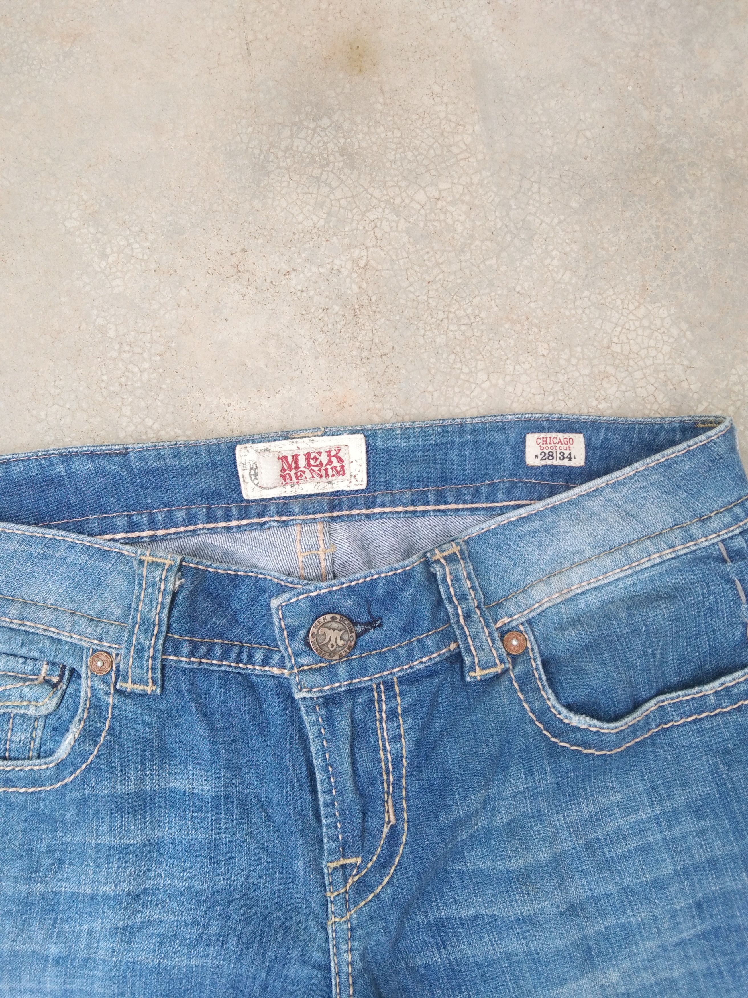 Jean Vintage MEK Denim Boot Cut Flared Jeans 30x34 Size US 30 / EU 46 - 4 Thumbnail