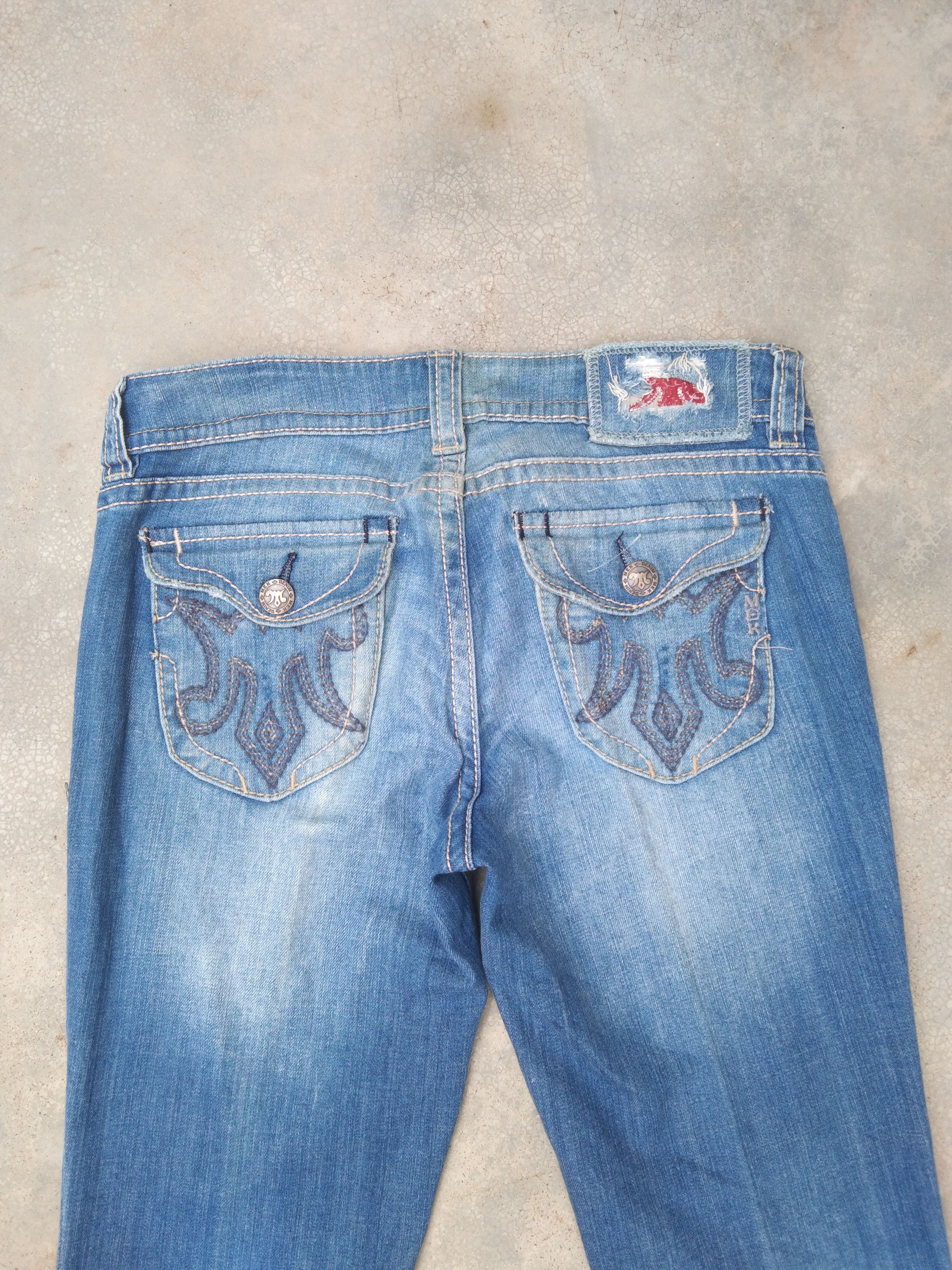 Jean Vintage MEK Denim Boot Cut Flared Jeans 30x34 Size US 30 / EU 46 - 5 Thumbnail