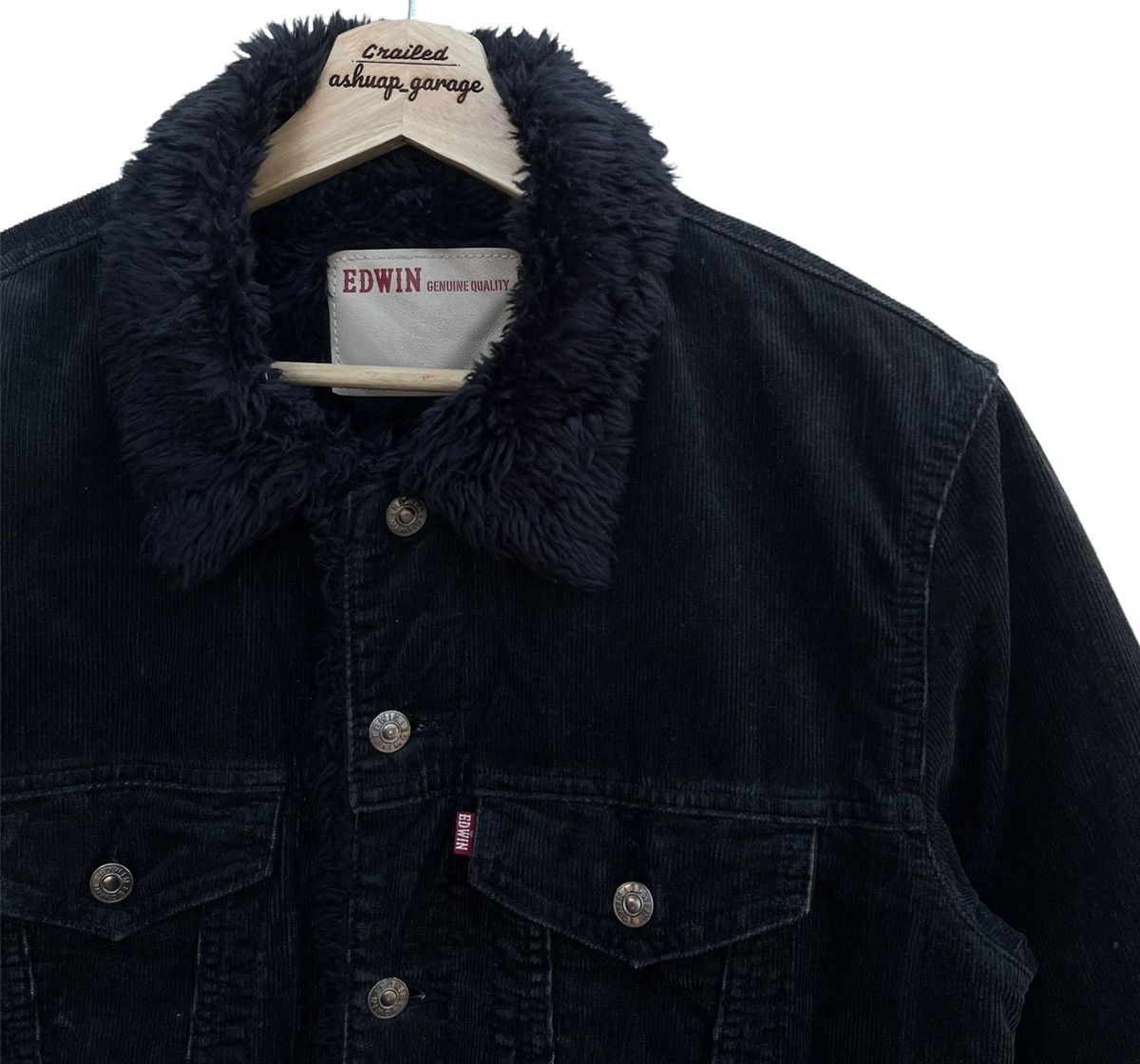American Apparel × Edwin × Vintage Edwin 503 Genuine Quality Sherpa Corduroy Jacket Size US L / EU 52-54 / 3 - 4 Thumbnail