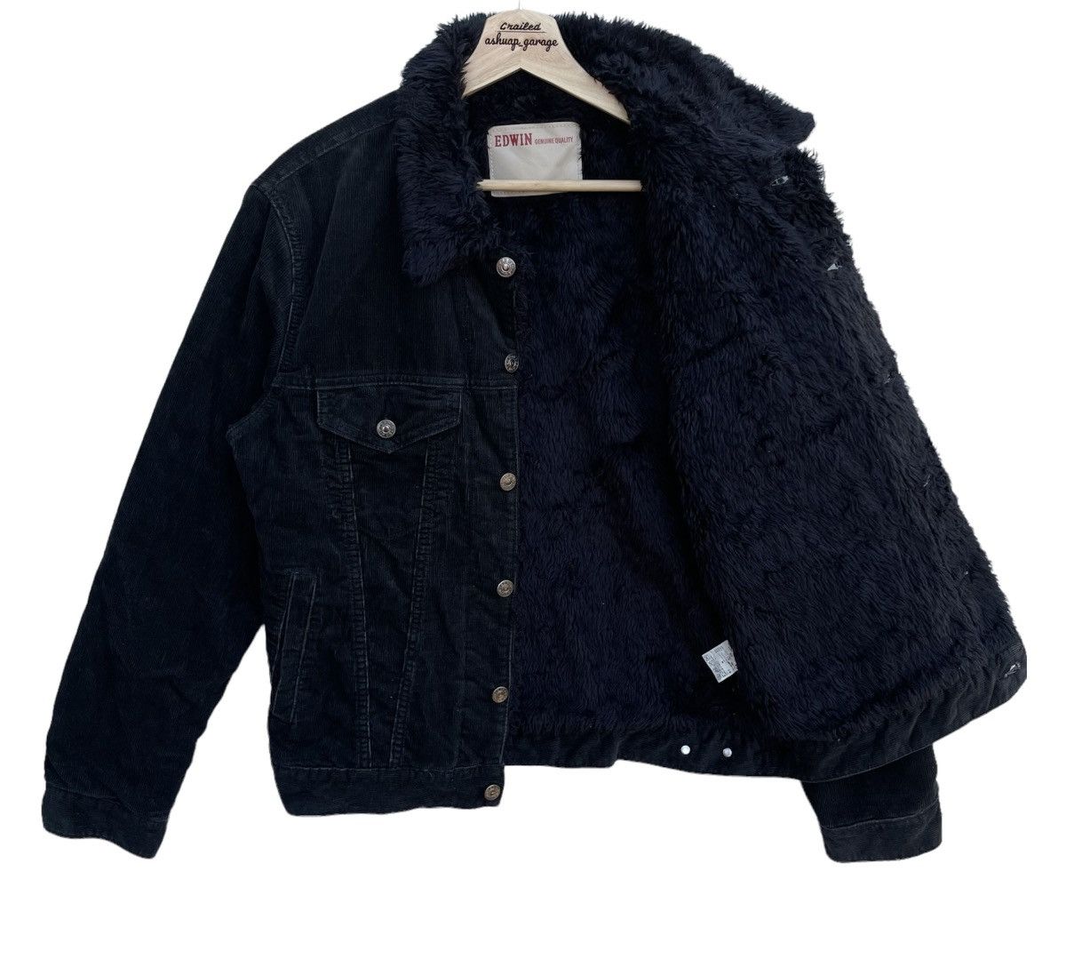 American Apparel × Edwin × Vintage Edwin 503 Genuine Quality Sherpa Corduroy Jacket Size US L / EU 52-54 / 3 - 8 Thumbnail