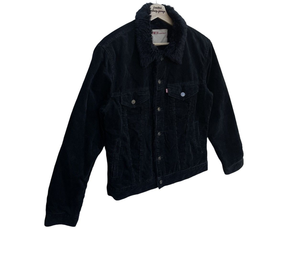 American Apparel × Edwin × Vintage Edwin 503 Genuine Quality Sherpa Corduroy Jacket Size US L / EU 52-54 / 3 - 6 Thumbnail