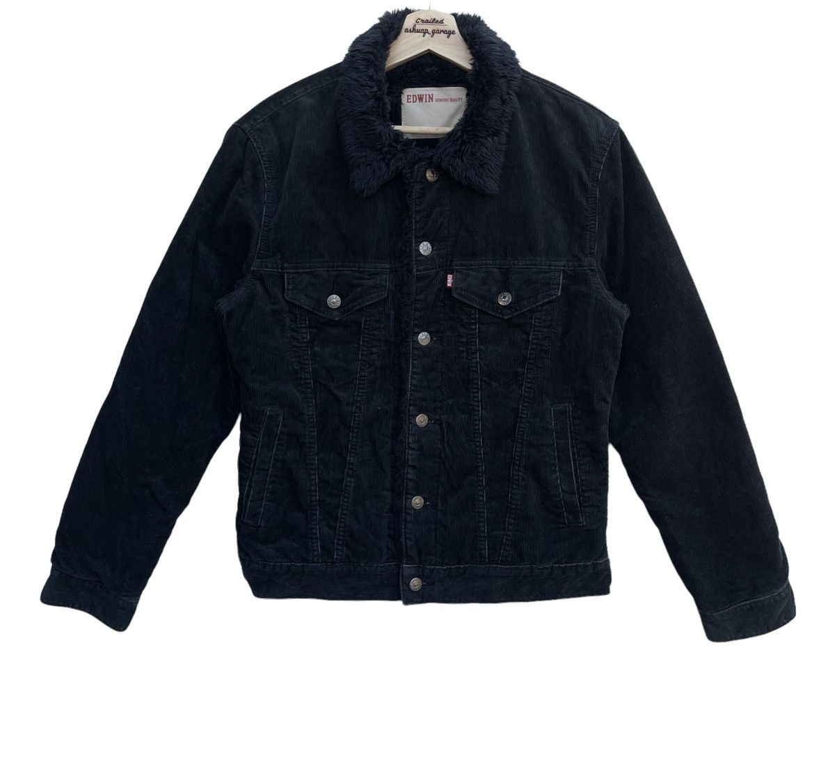 American Apparel × Edwin × Vintage Edwin 503 Genuine Quality Sherpa Corduroy Jacket Size US L / EU 52-54 / 3 - 1 Thumbnail