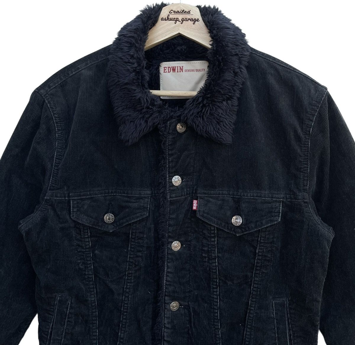 American Apparel × Edwin × Vintage Edwin 503 Genuine Quality Sherpa Corduroy Jacket Size US L / EU 52-54 / 3 - 2 Thumbnail