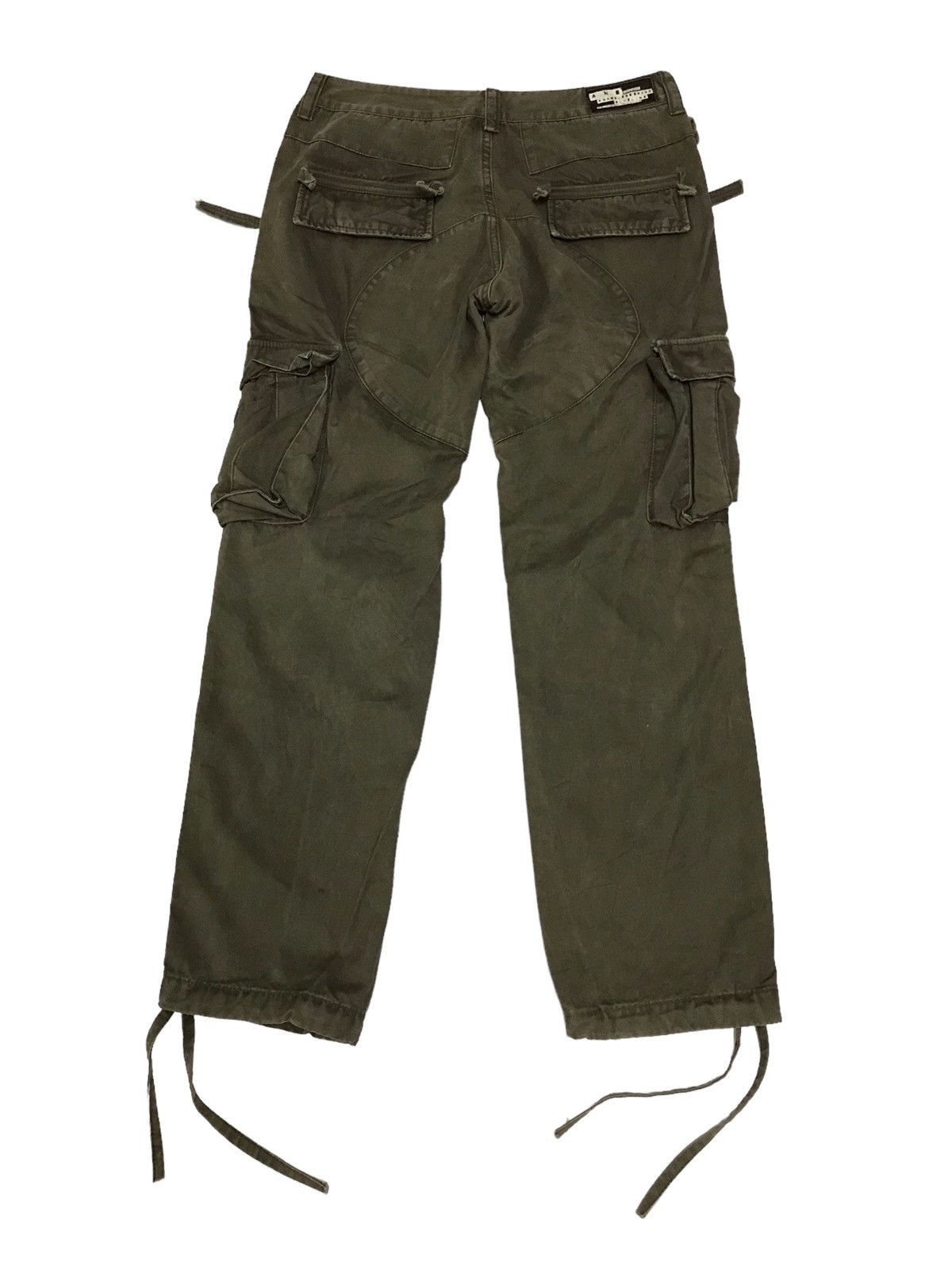 Japanese Brand Thrashed 💥 ANB Patchwork Multi Pocket Cargo Pant Size US 30 / EU 46 - 11 Thumbnail