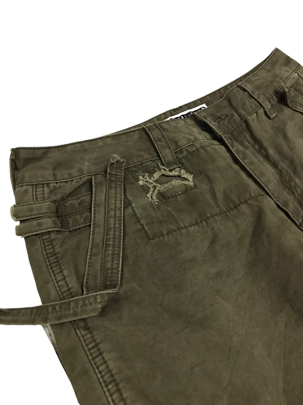 Japanese Brand Thrashed 💥 ANB Patchwork Multi Pocket Cargo Pant Size US 30 / EU 46 - 9 Thumbnail