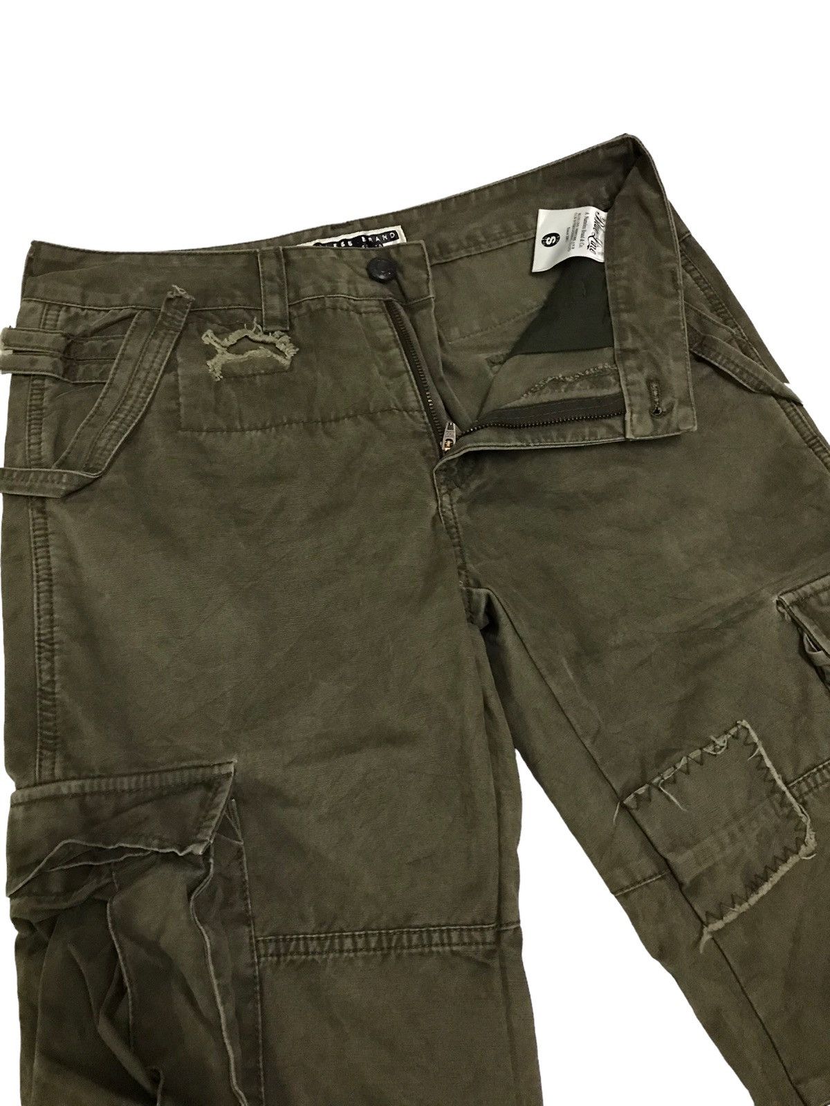 Japanese Brand Thrashed 💥 ANB Patchwork Multi Pocket Cargo Pant Size US 30 / EU 46 - 10 Thumbnail