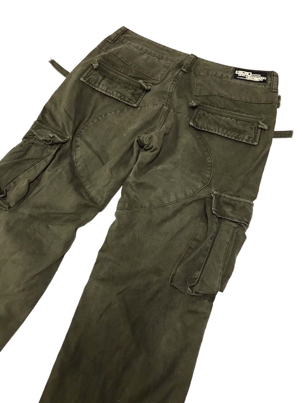 Japanese Brand Thrashed 💥 ANB Patchwork Multi Pocket Cargo Pant Size US 30 / EU 46 - 12 Thumbnail