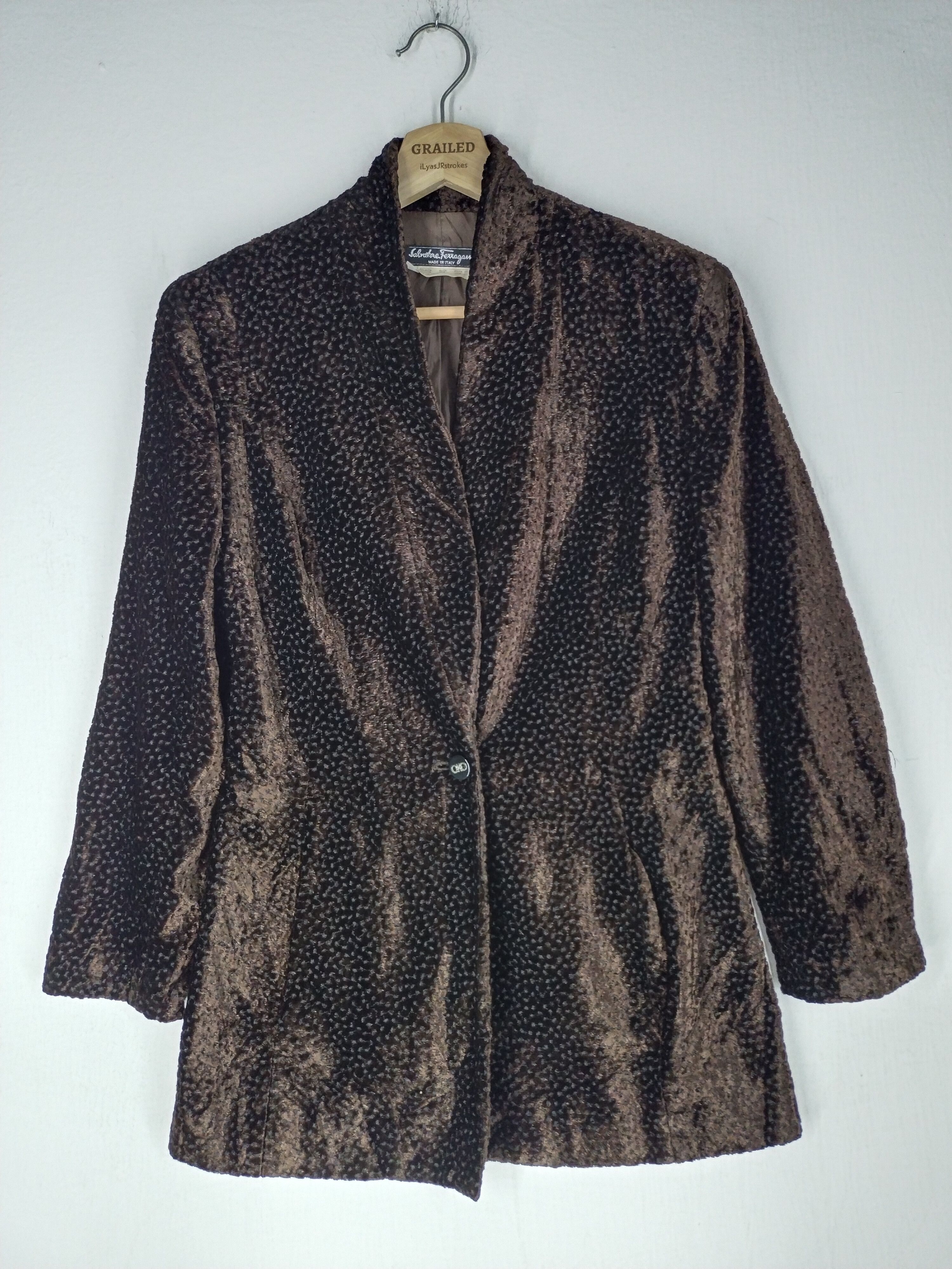 Salvatore Ferragamo VINTAGE COAT SALVATORE FERRAGAMO Size S / US 4 / IT 40 - 2 Thumbnail