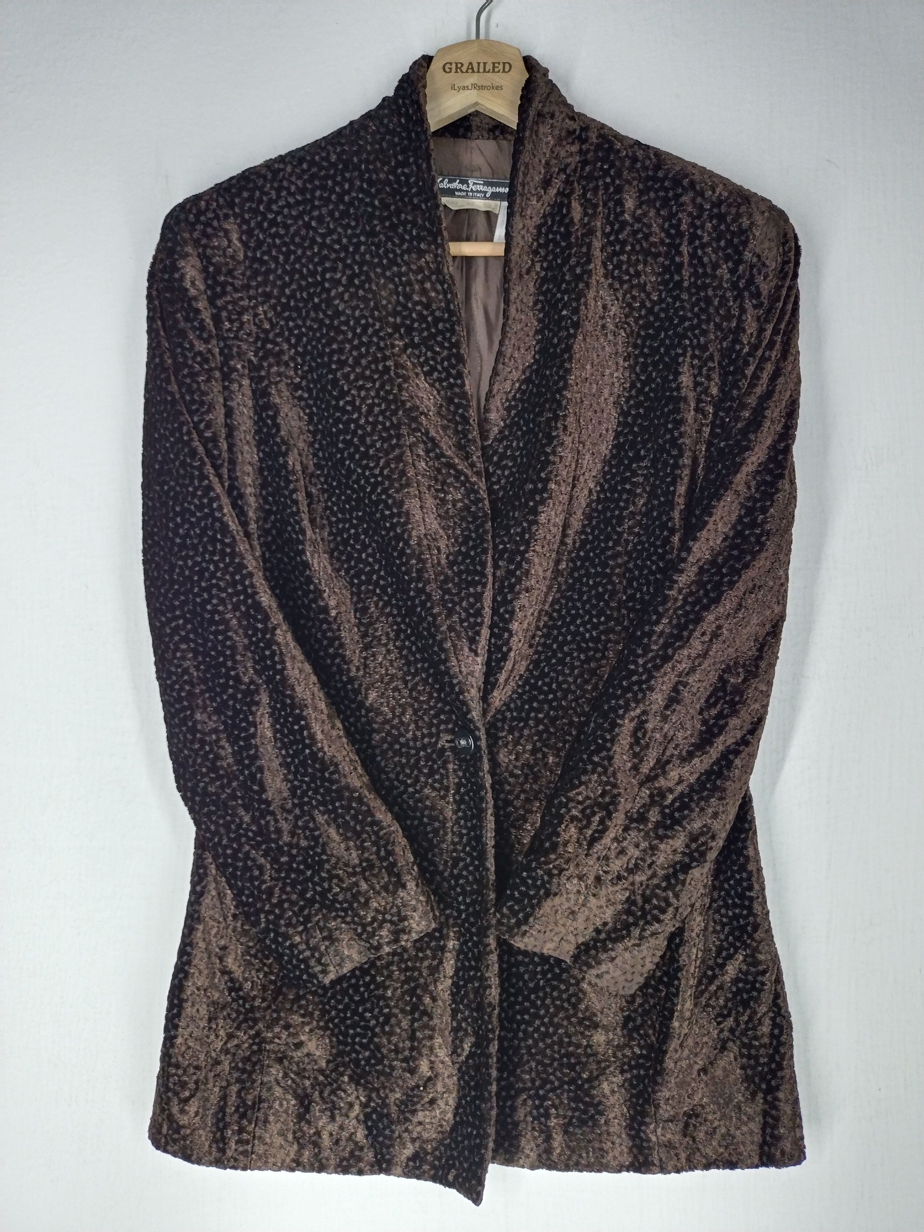 Salvatore Ferragamo VINTAGE COAT SALVATORE FERRAGAMO Size S / US 4 / IT 40 - 1 Thumbnail