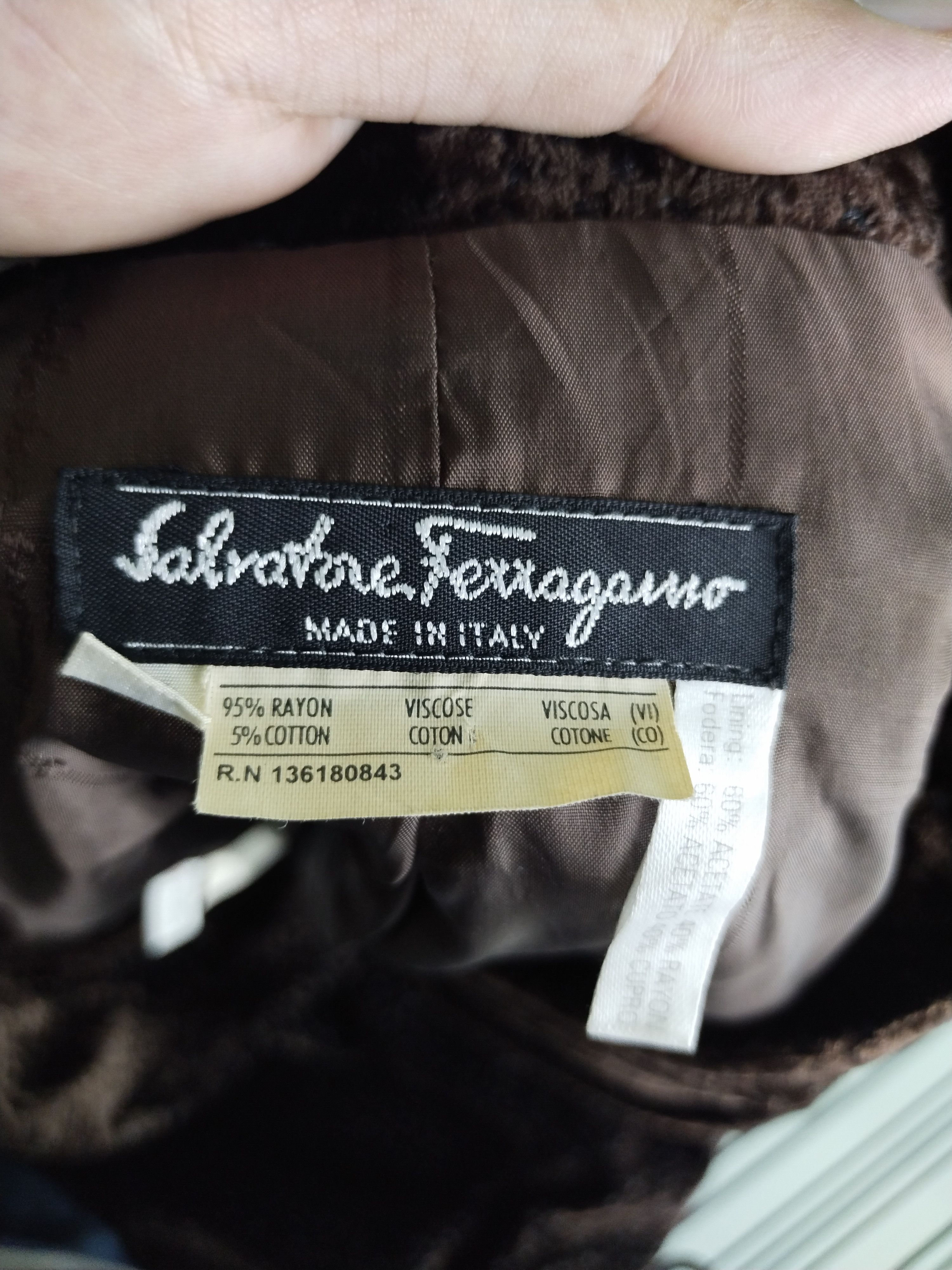 Salvatore Ferragamo VINTAGE COAT SALVATORE FERRAGAMO Size S / US 4 / IT 40 - 11 Thumbnail