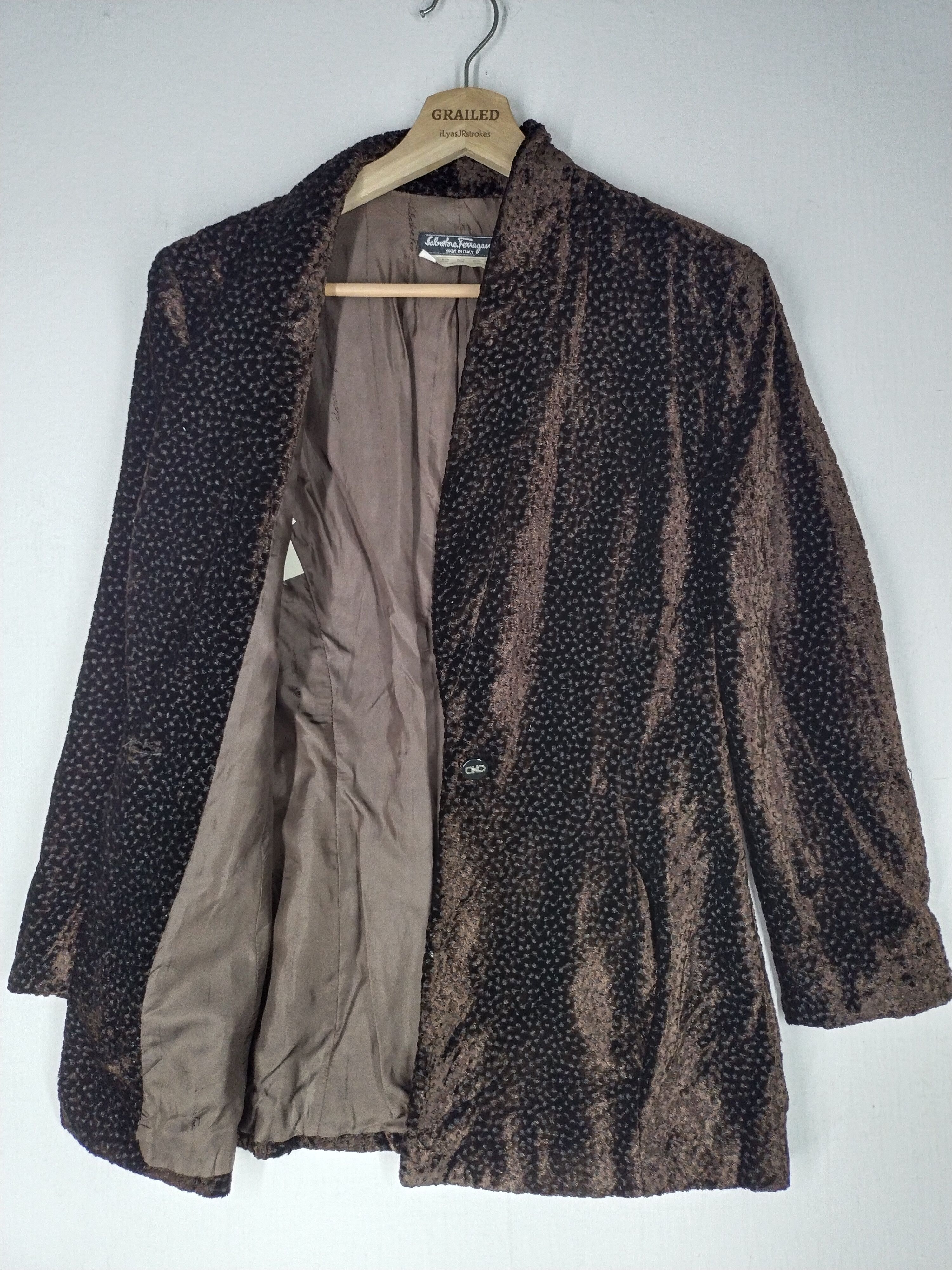 Salvatore Ferragamo VINTAGE COAT SALVATORE FERRAGAMO Size S / US 4 / IT 40 - 3 Thumbnail