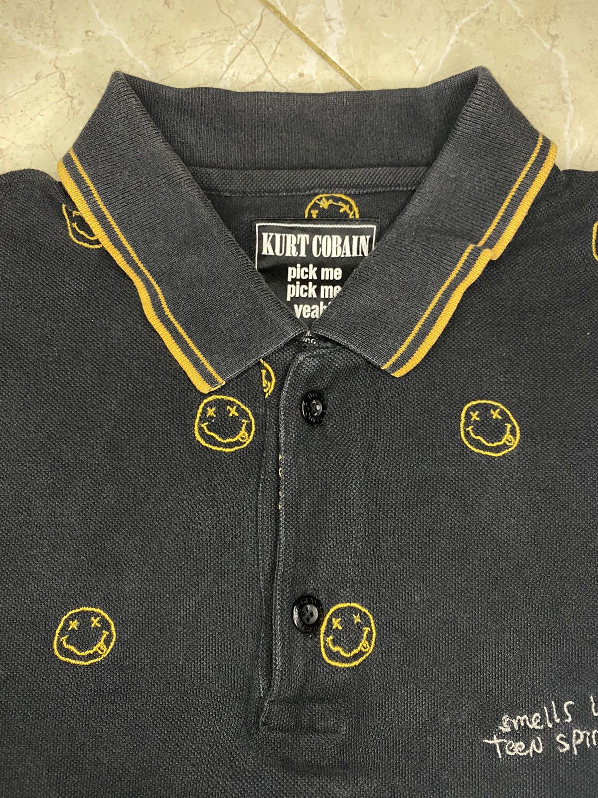 Hysteric Glamour Hysteric Glamour x Kurt Cobain Pick Me Polo Shirt Size US M / EU 48-50 / 2 - 7 Thumbnail