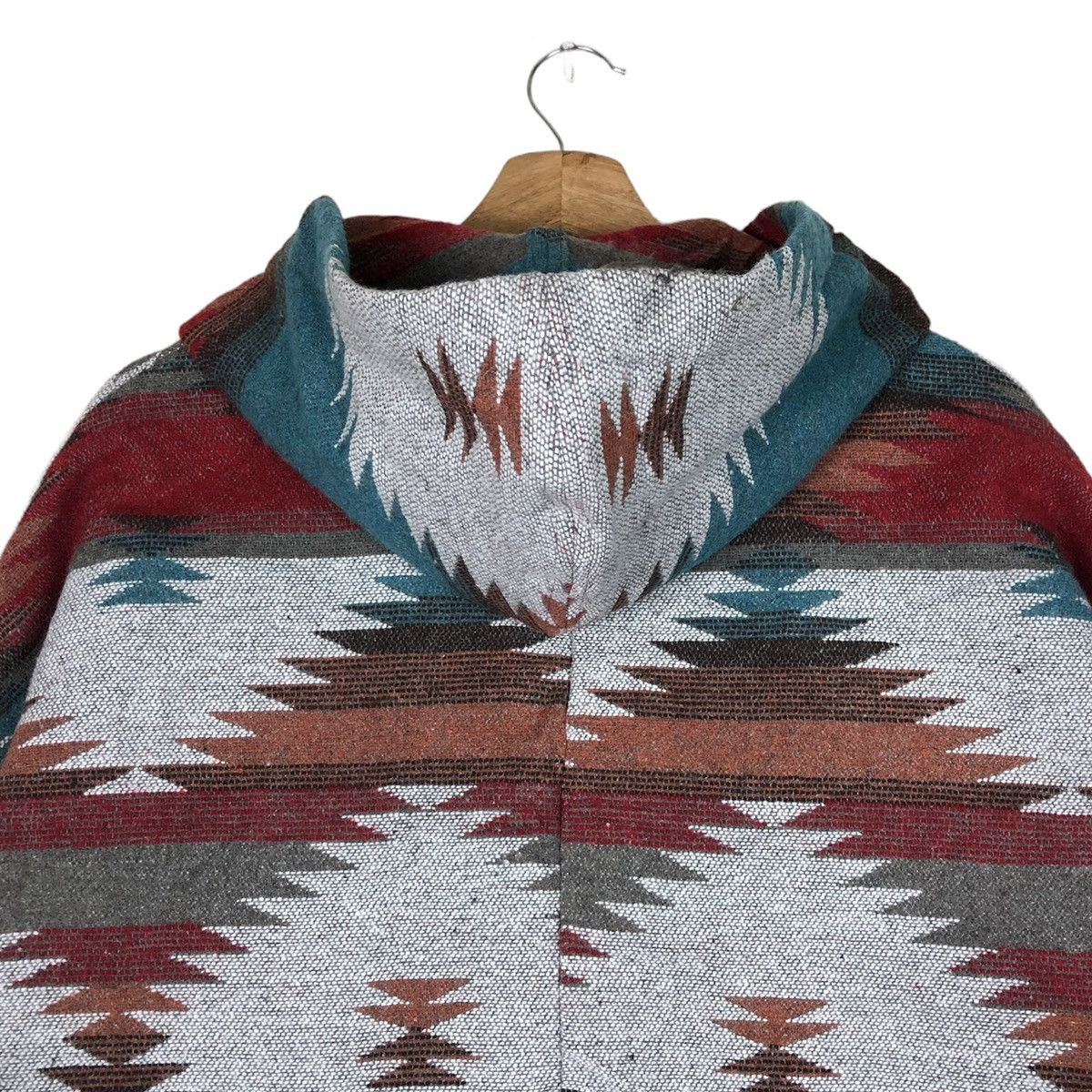 Other Tribal Geometric Ethnic Aztec Long Hooded Cardigans Size US L / EU 52-54 / 3 - 6 Thumbnail