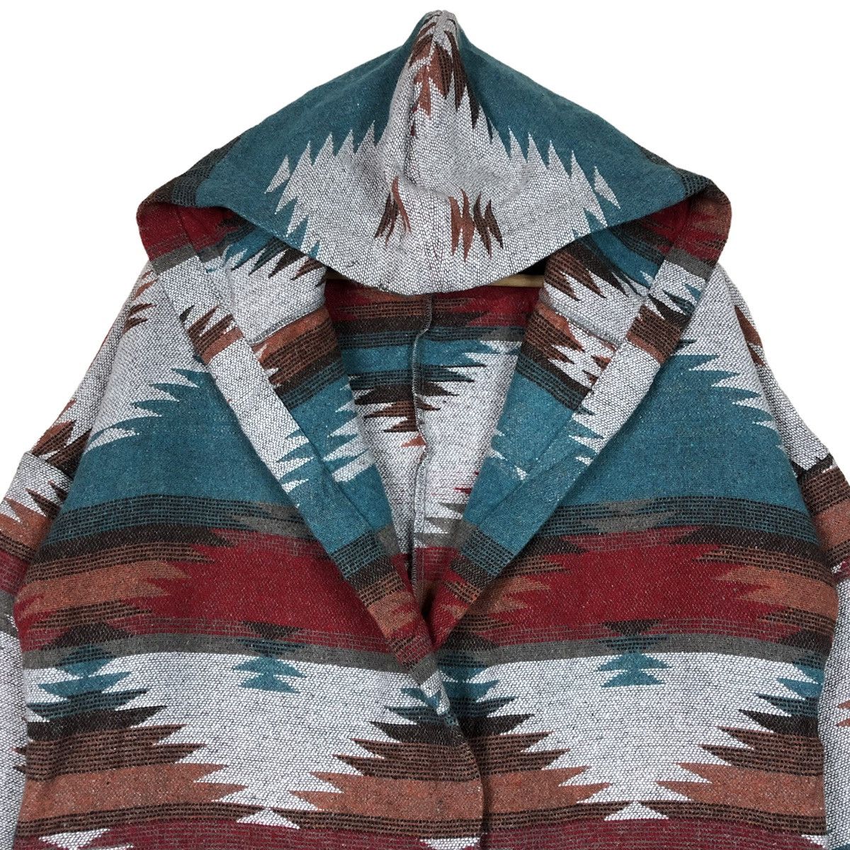 Other Tribal Geometric Ethnic Aztec Long Hooded Cardigans Size US L / EU 52-54 / 3 - 2 Thumbnail